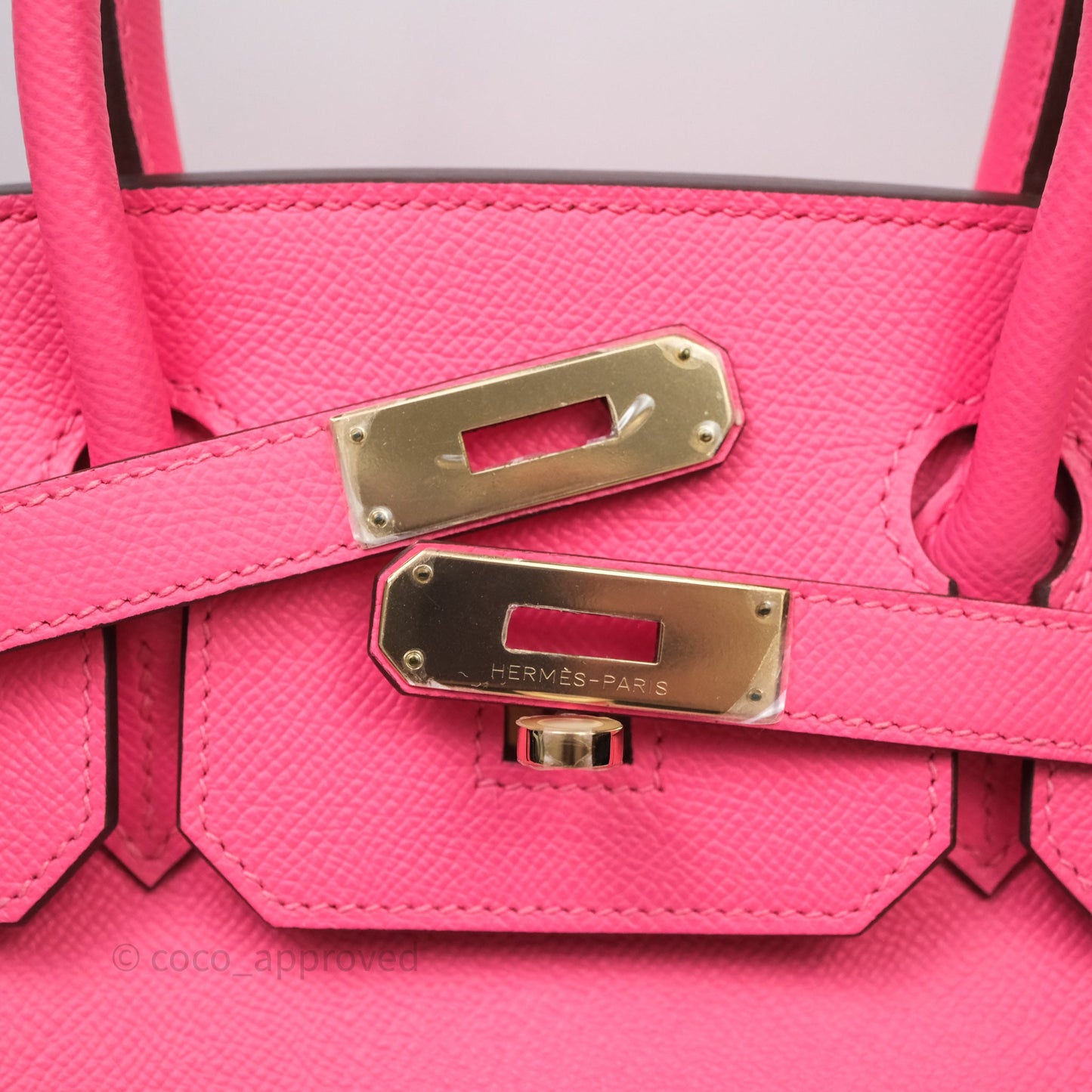 Hermès Birkin 30 Special Order Rose Azalée Permabrass Gold Hardware