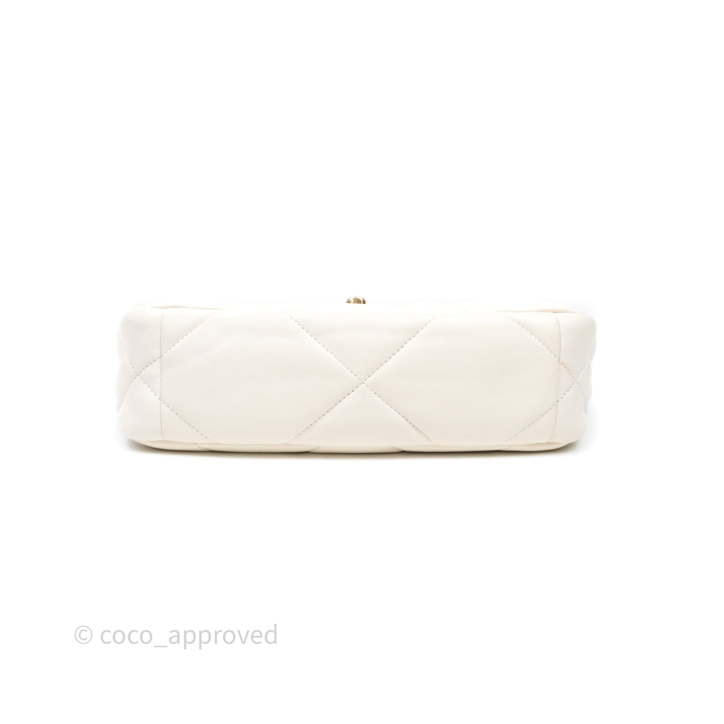 Chanel 19 Small Ivory White Mixed Hardware