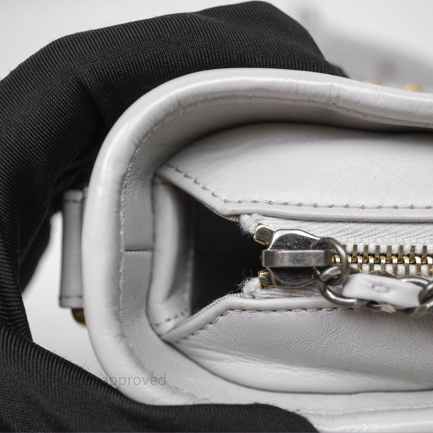 Chanel Small Gabrielle Hobo Quilted Grey Aged Calfskin