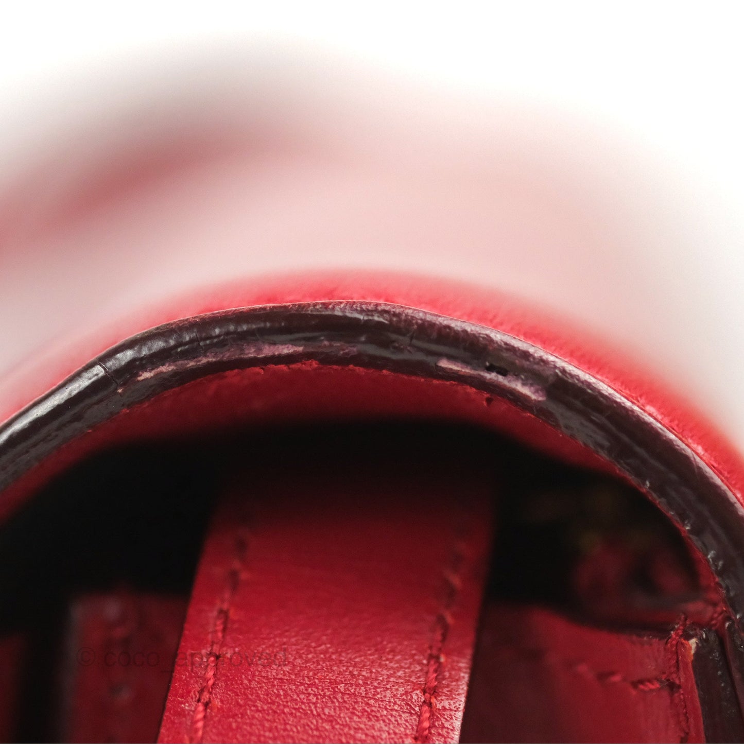 Celine Medium Classic Box Flap Red Calfskin