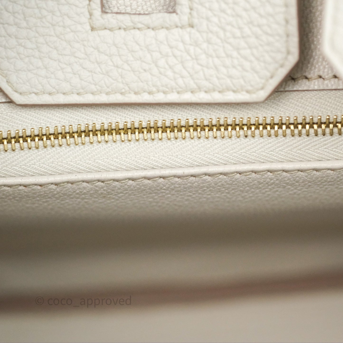 Hermès Birkin 25 Retourne Beton Togo Gold Hardware