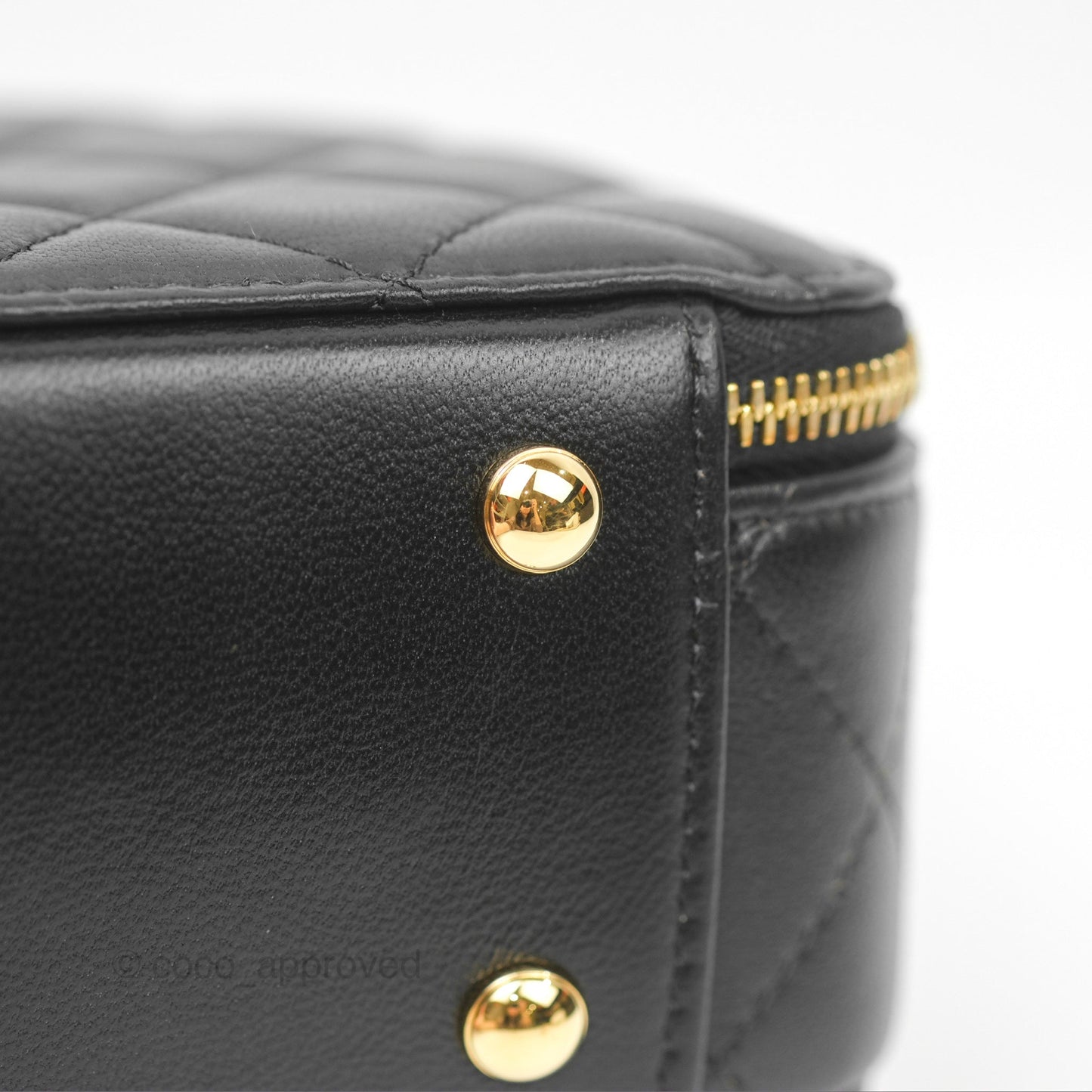 Chanel Small Clutch With Chain Black Lambskin Gold Hardware 23C
