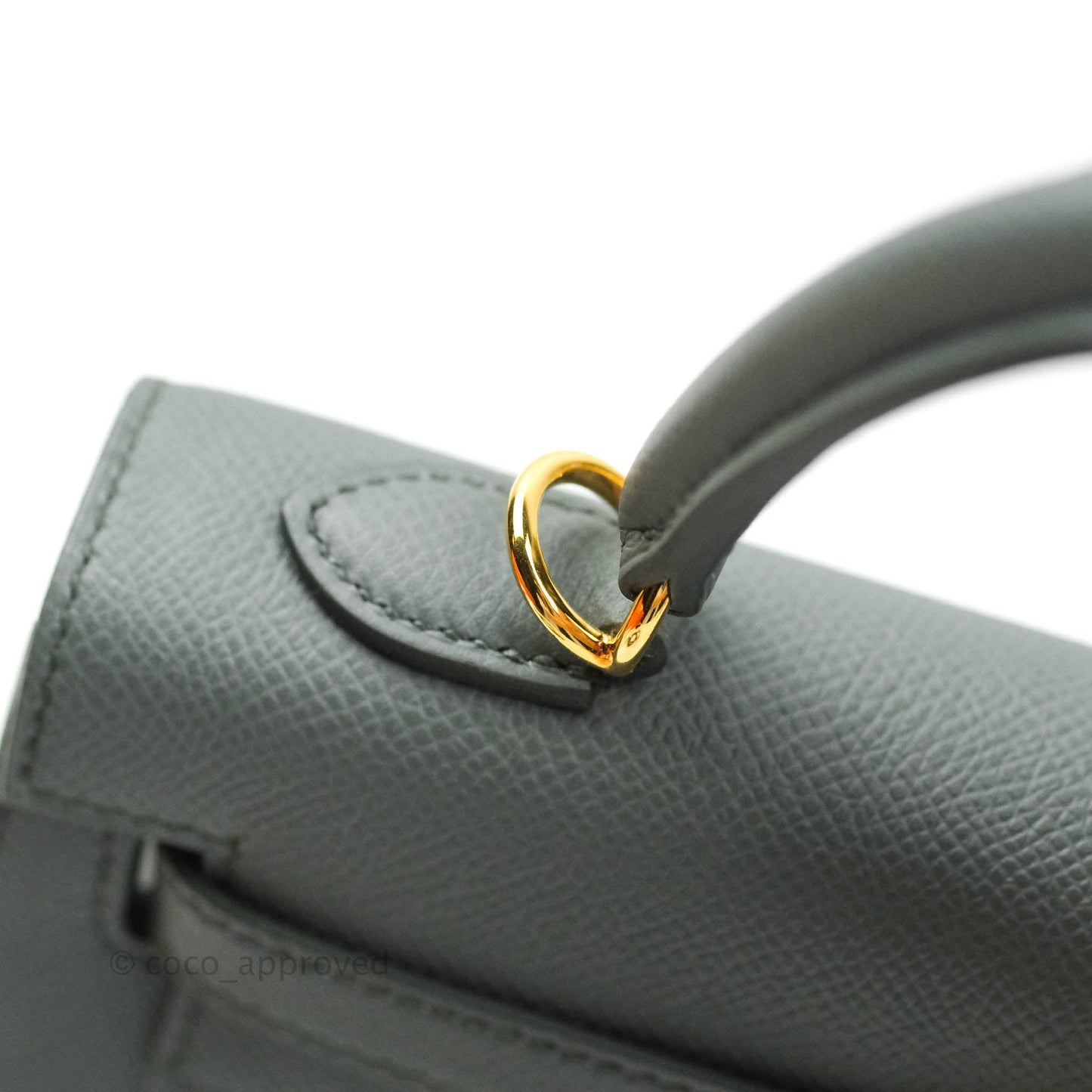 Hermès Kelly 25 Vert Amande Epsom Sellier Gold Hardware
