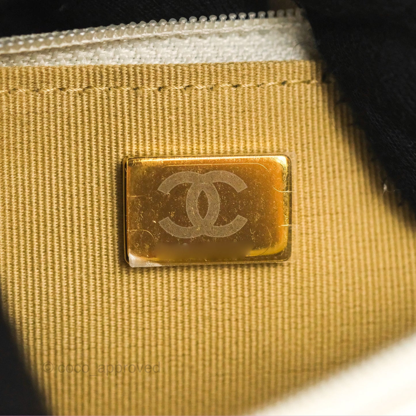 Chanel Quilted Pearl Crush Wallet on Chain WOC White Lambskin Aged Gold Hardware
