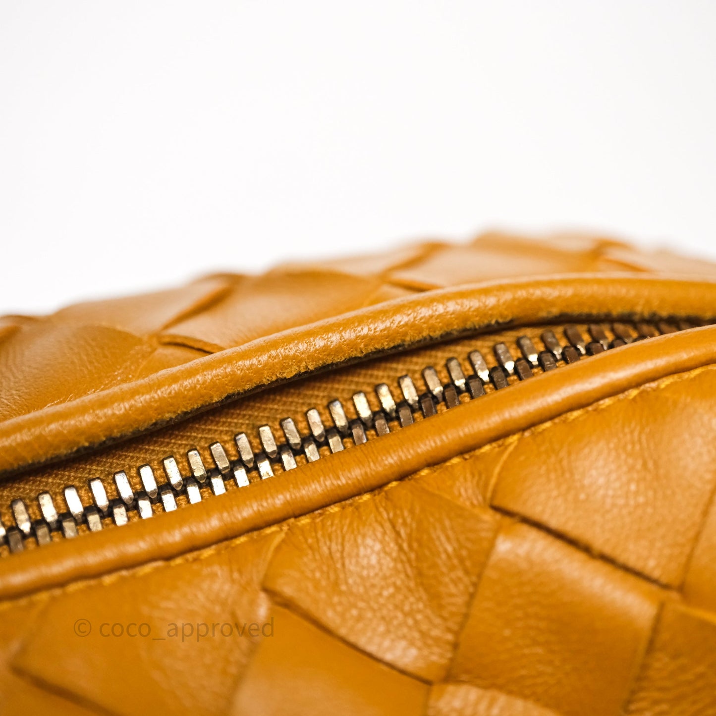 Bottega Veneta Teen Jodie Caramel Intrecciato Lambskin