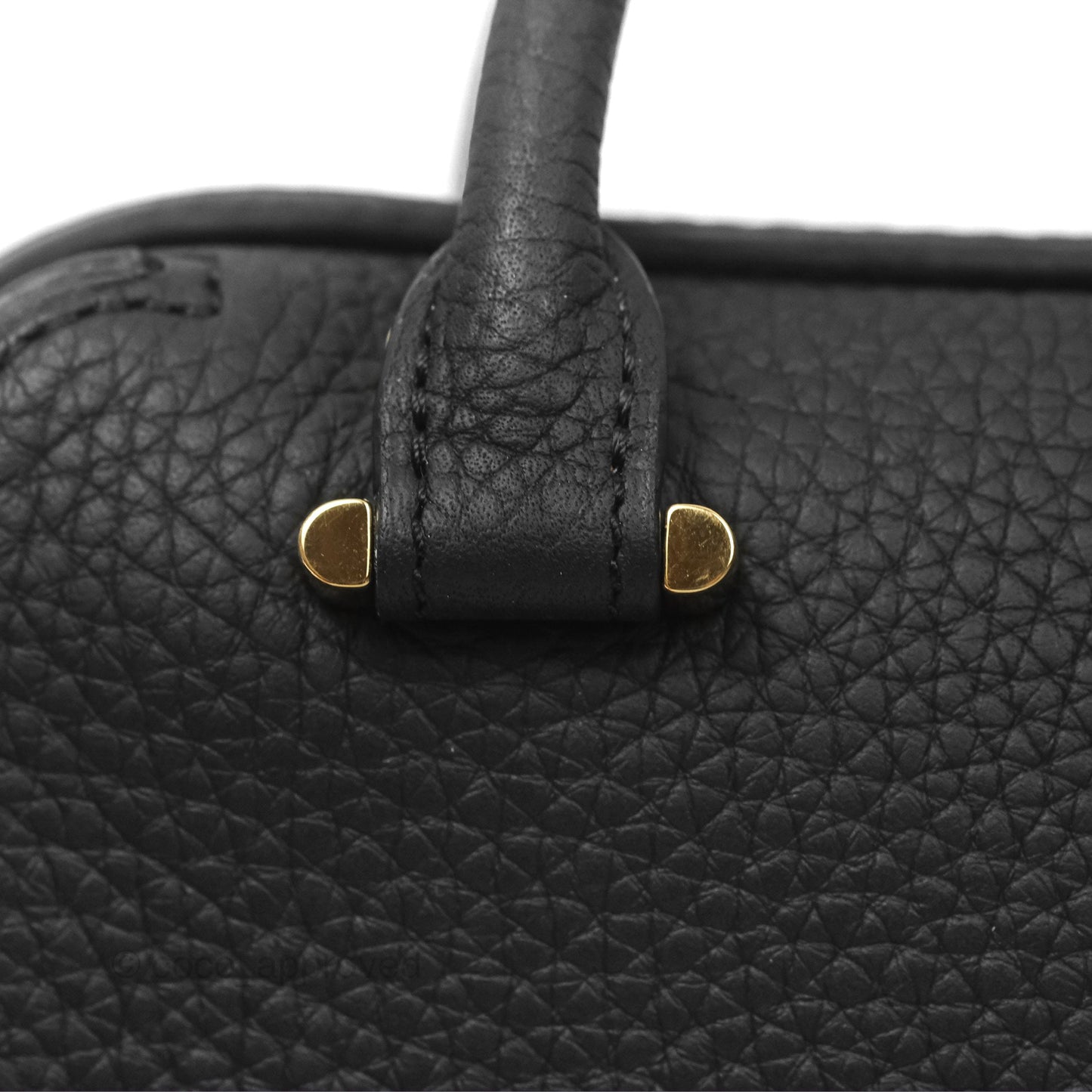Delvaux Cool Box Nano Taurillon Soft Grained Calfskin Black Gold Hardware