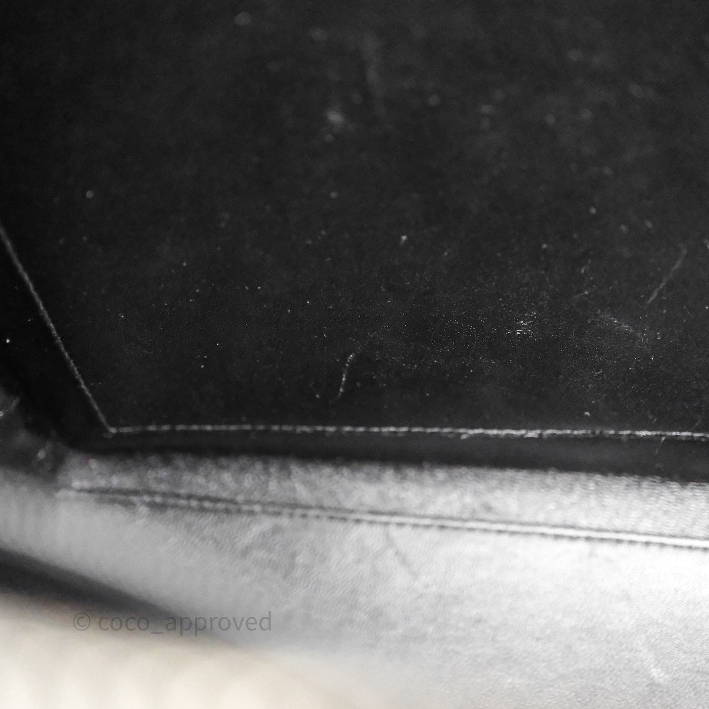 Chanel Vintage Tote Bag Black Caviar Silver Hardware