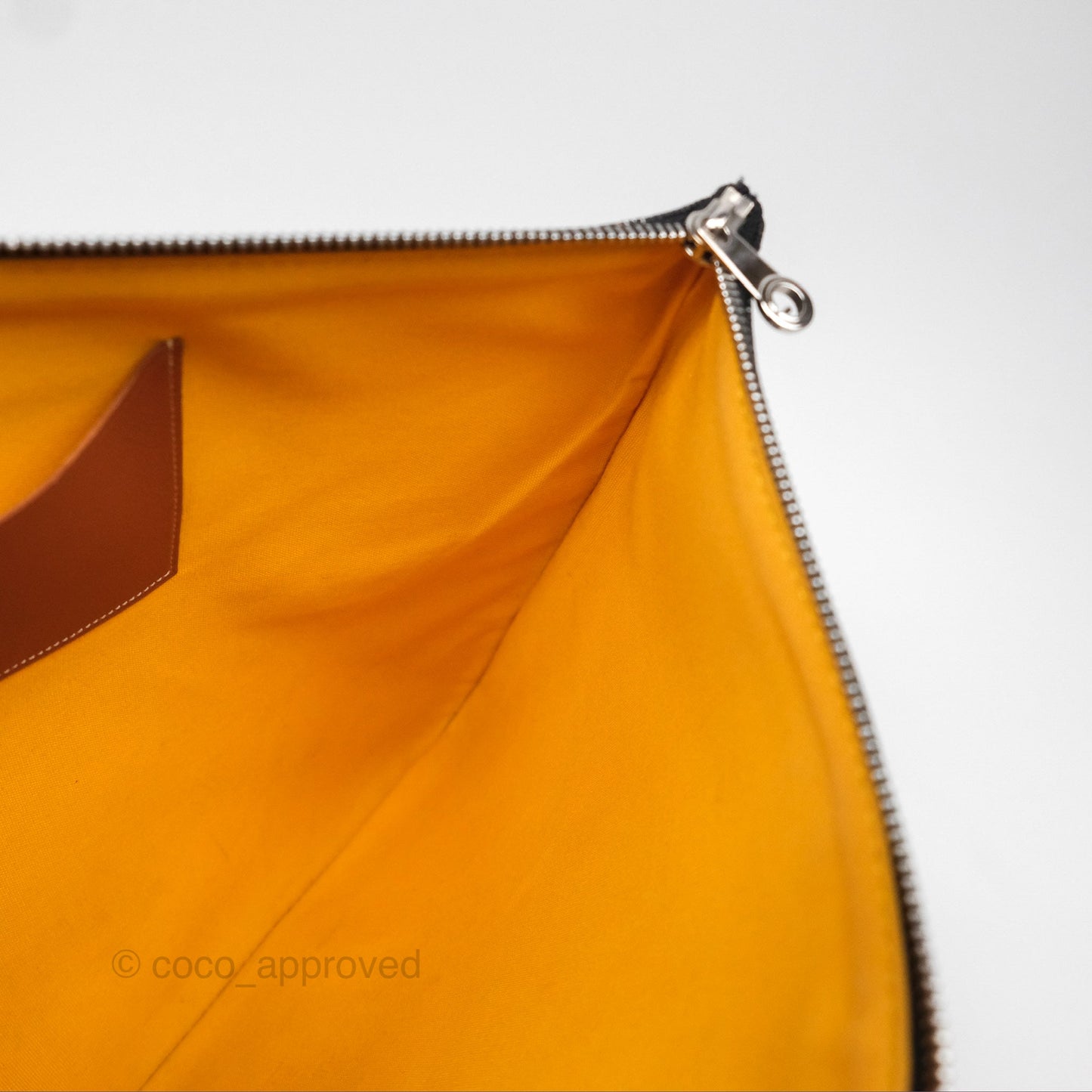 Goyard Sénat MM Pouch Black/ Tan