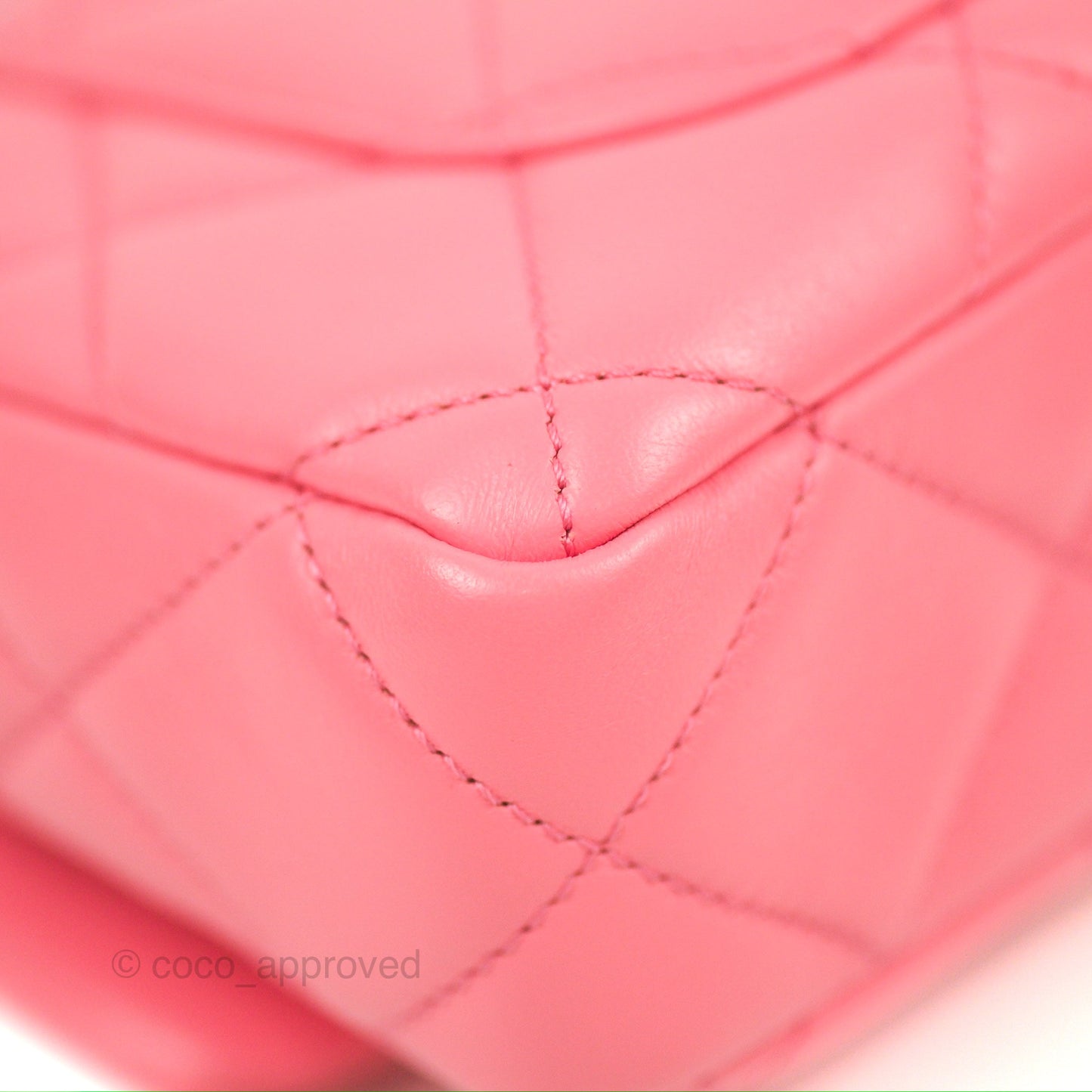 Chanel Quilted Pending CC Enamel Flap Pink Lambskin Aged Gold Hardware 22P