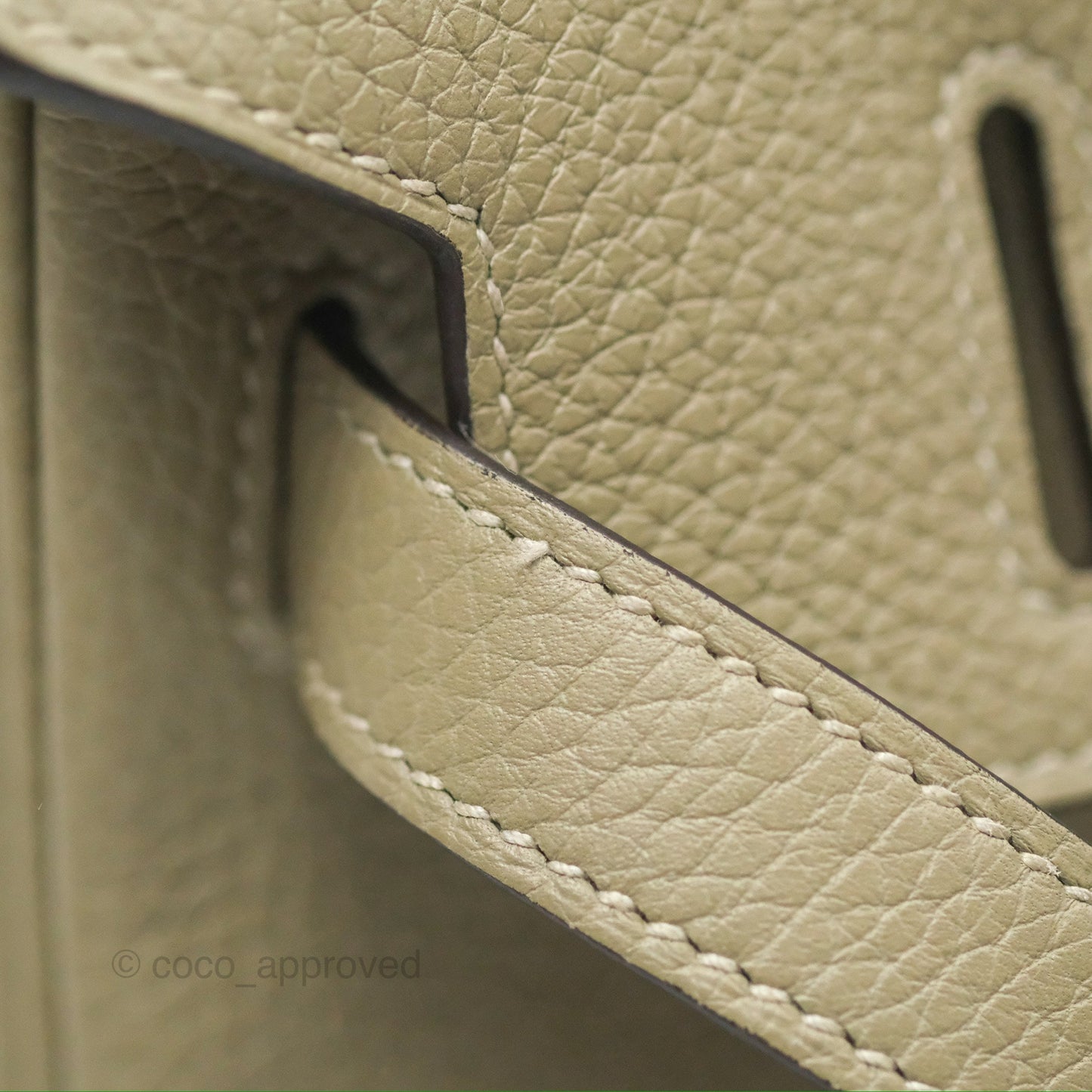 Hermès Retourne Birkin 30 Sauge Clemence Palladium Hardware