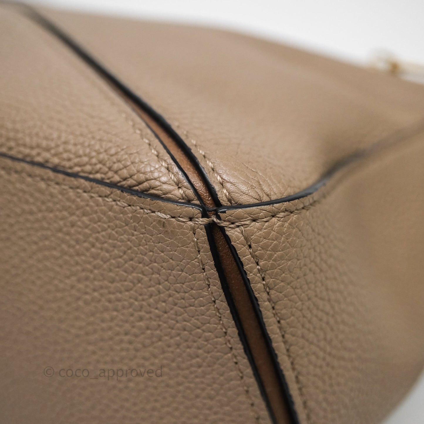 Loewe Small Puzzle Bag Sand Mink Grained Calfskin Gold Hardware