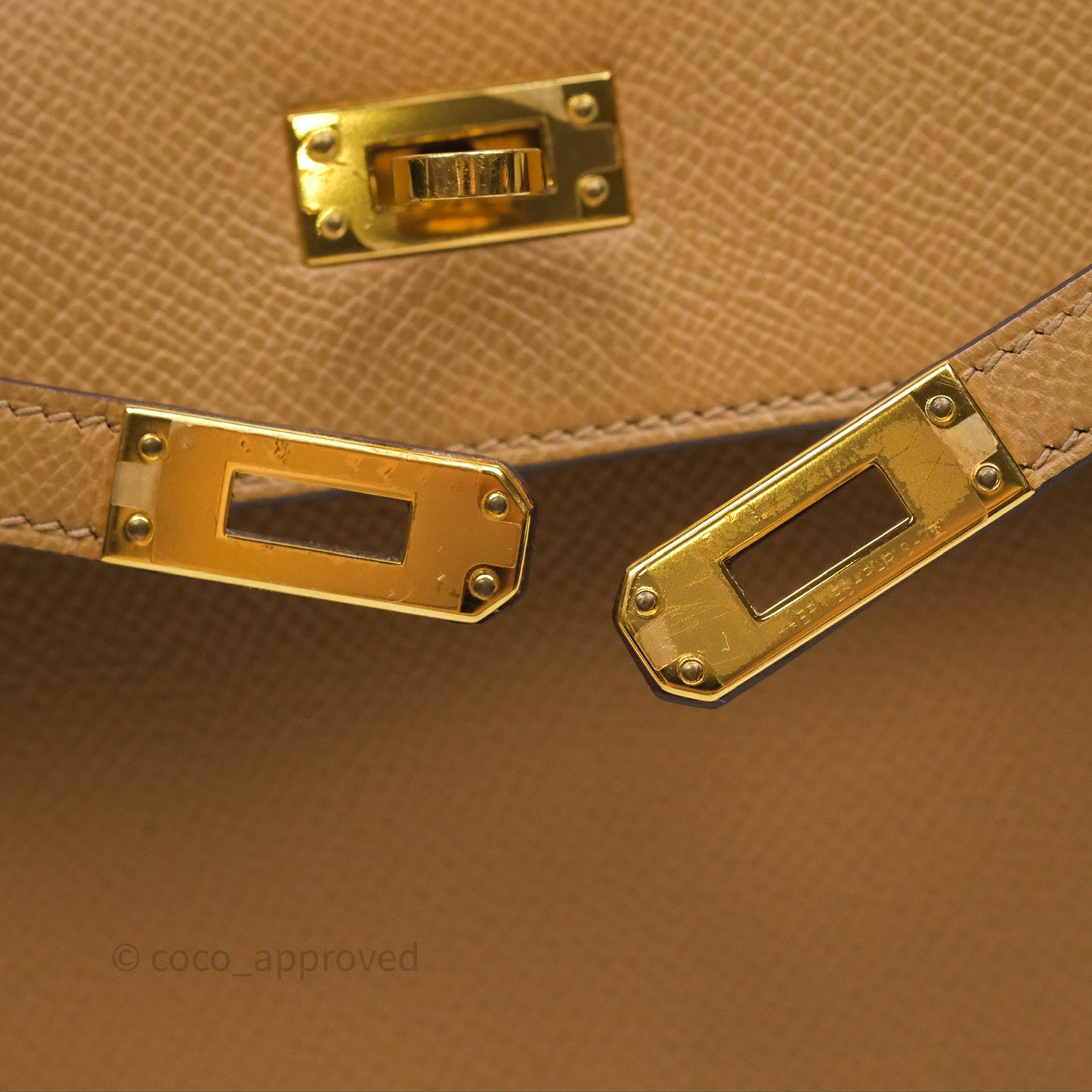 Hermès Sellier Kelly 25 Chai 0M Epsom Gold Hardware