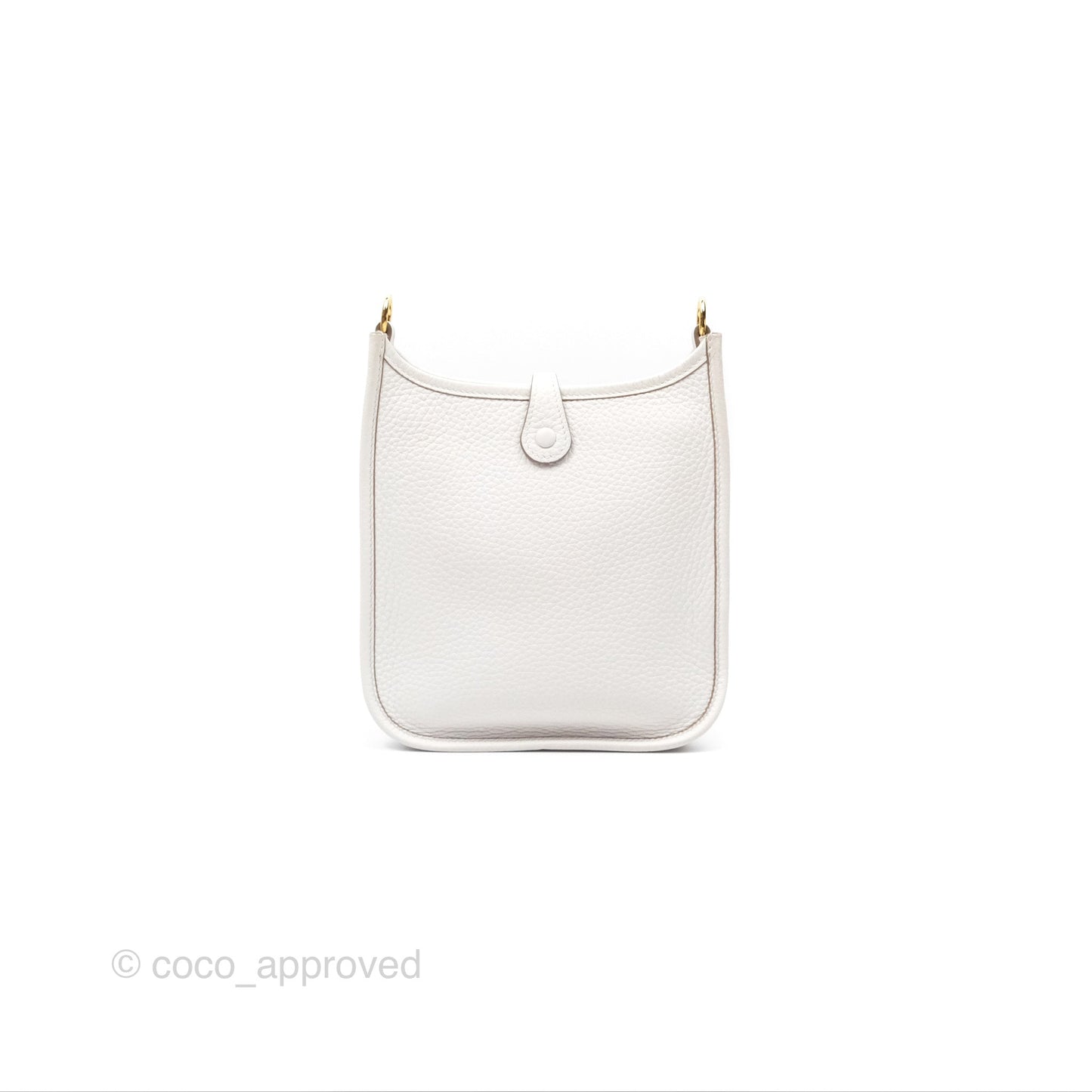 Hermès Mini Evelyne 16 Gris Pale M4 Clemence Gold Hardware