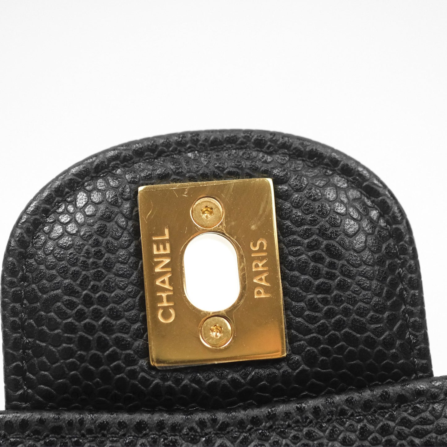 Chanel Small Classic Quilted Flap Black Caviar Gold Hardware