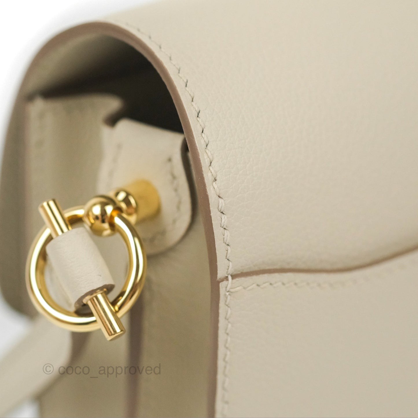 Hermès Roulis Mini 18 Beton Evercolor Permabrass Hardware