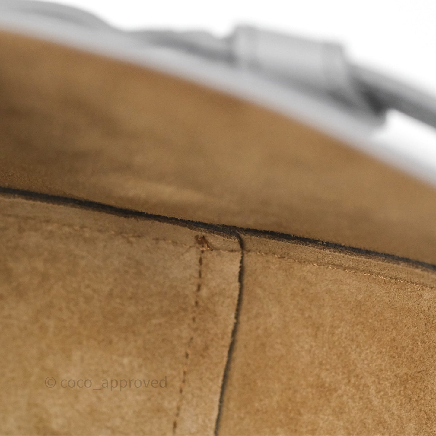 Loewe Mini Gate Dual Bag in Soft Calfskin & Jacquard Strap Light Grey