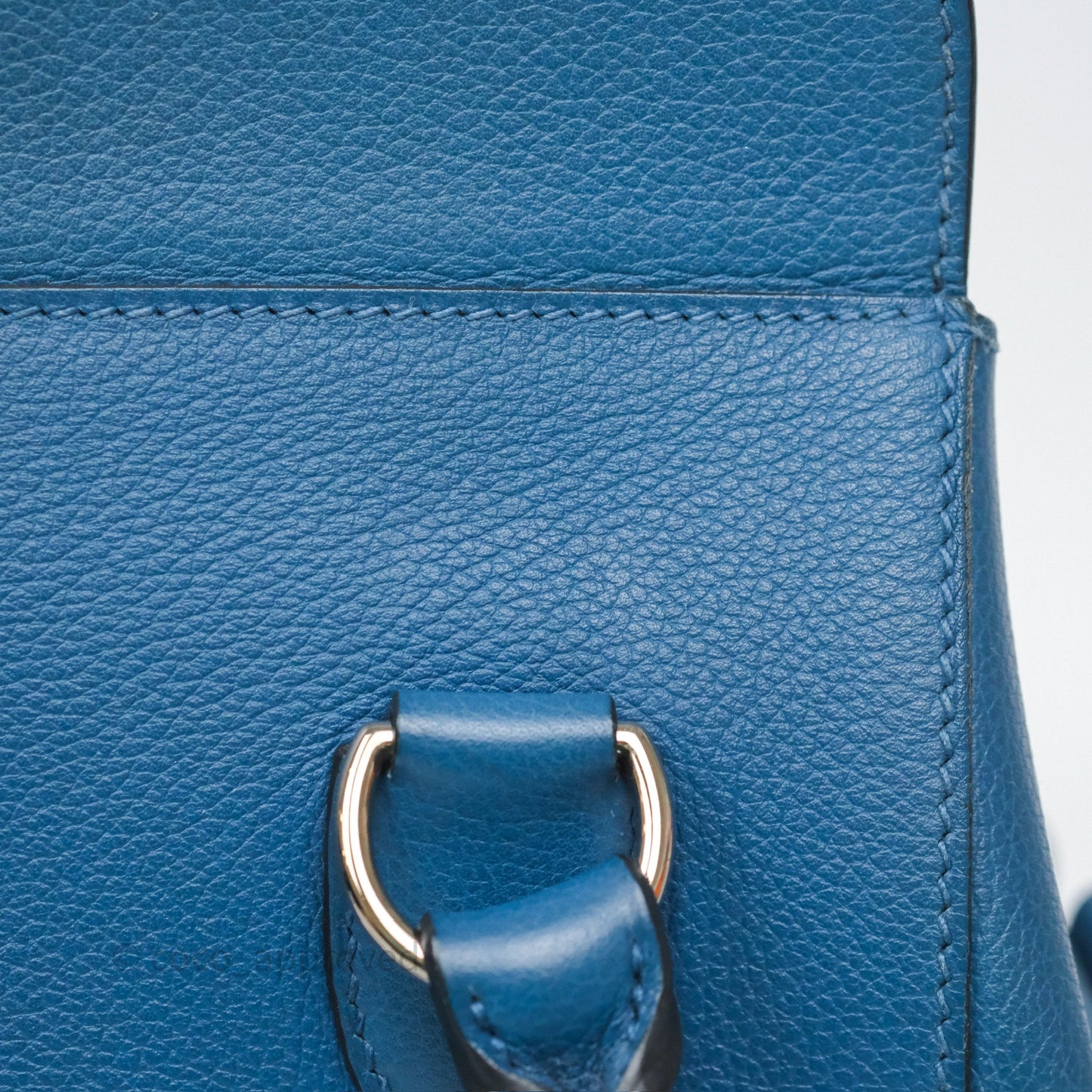 Hermès ToolBox 20 Bleu Cobalt 7C Evercolor Palladium Hardware
