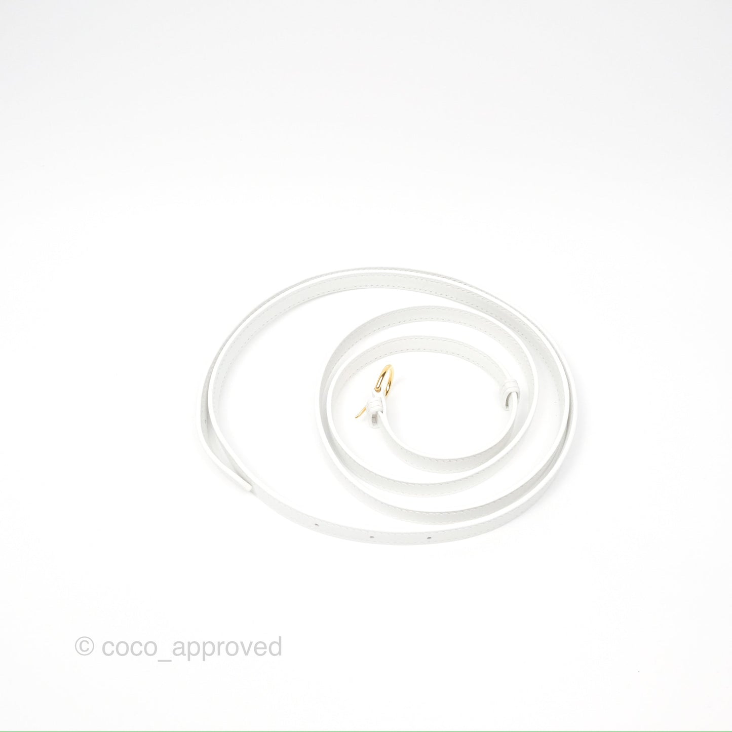 Hermès 24/24 21 Mini New White Evercolor/ Swift Gold Hardware