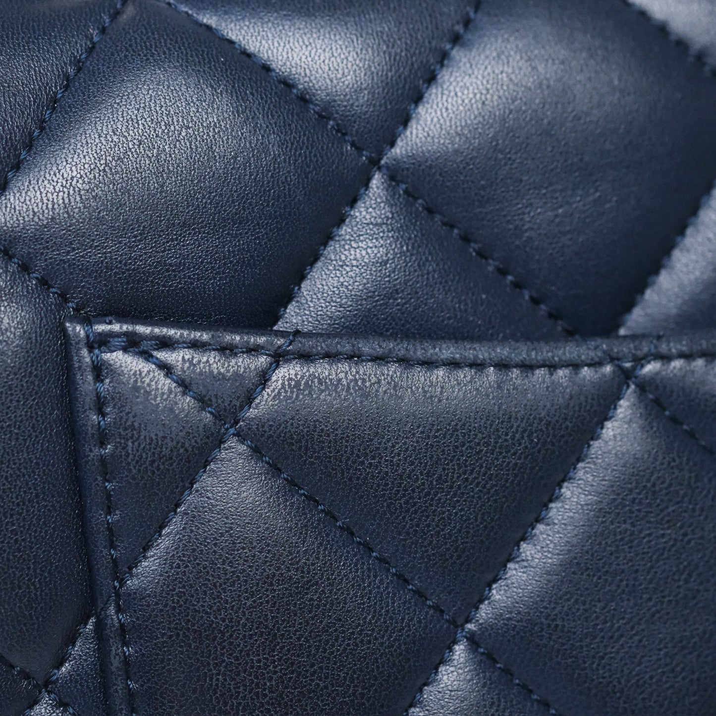 Chanel Small Trendy CC Navy Lambskin Gold Hardware