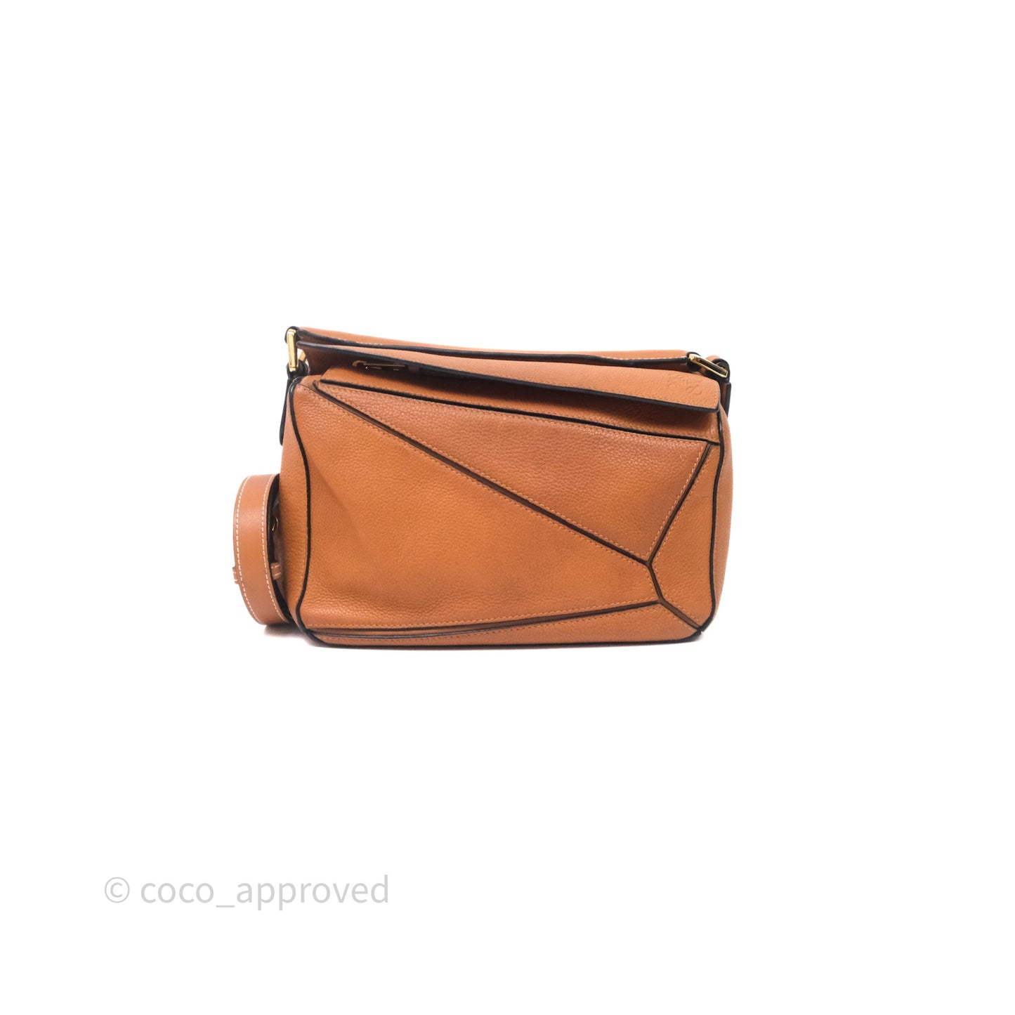 Loewe Small Puzzle Bag Tan Calfskin