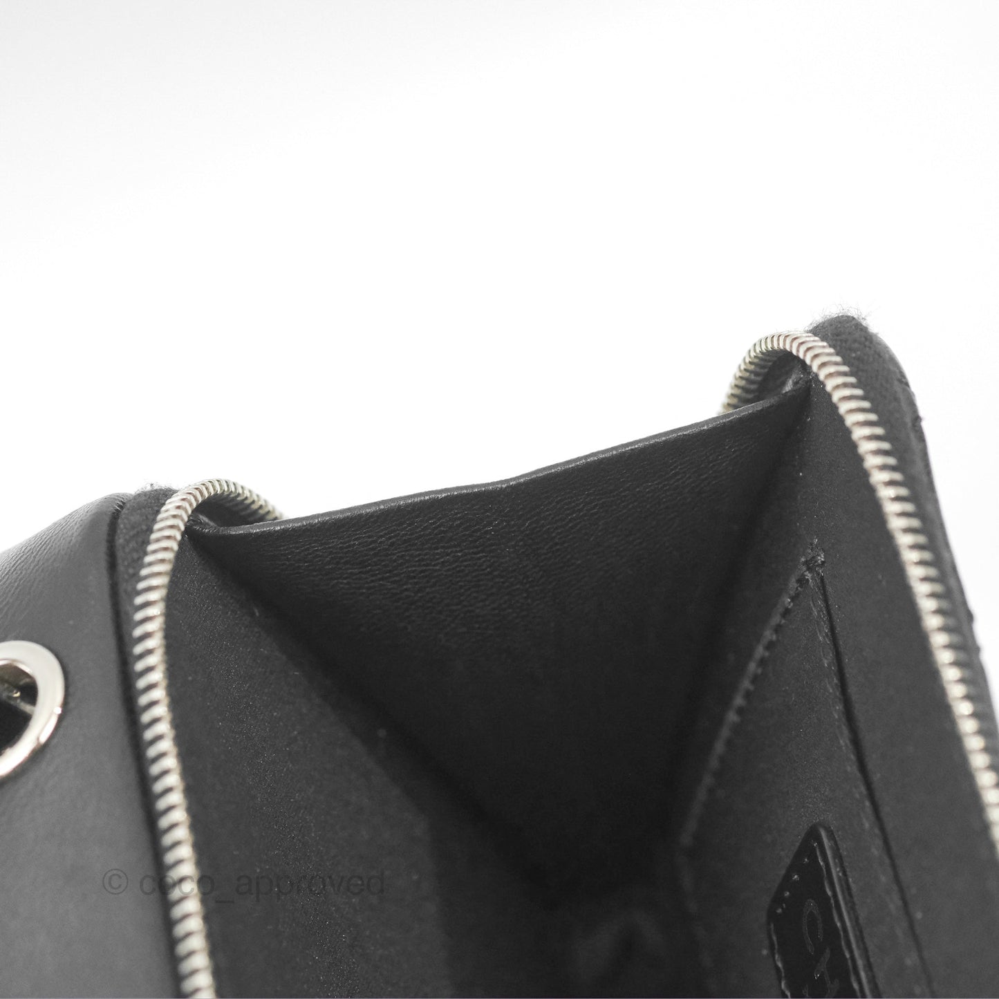 Chanel Small Pocket Box Camera Case Black Lambskin Silver Hardware