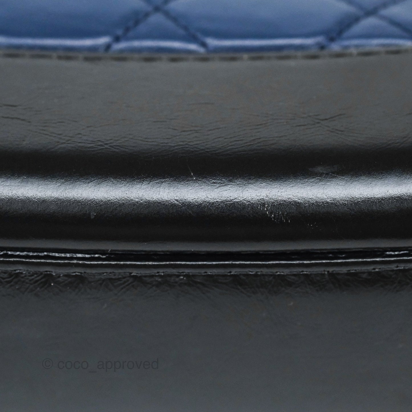 Chanel Small Gabrielle Hobo Quilted Black Navy Aged Calfskin