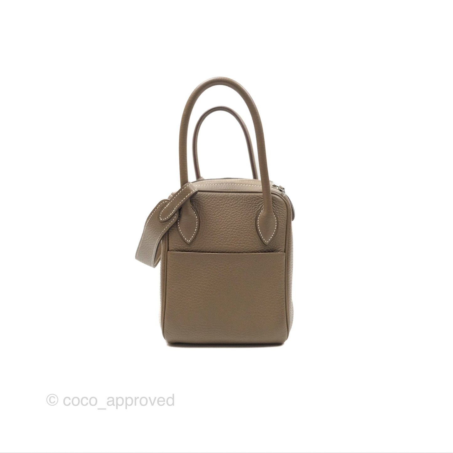 Hermès Lindy 26 Etoupe Clemence Palladium Hardware