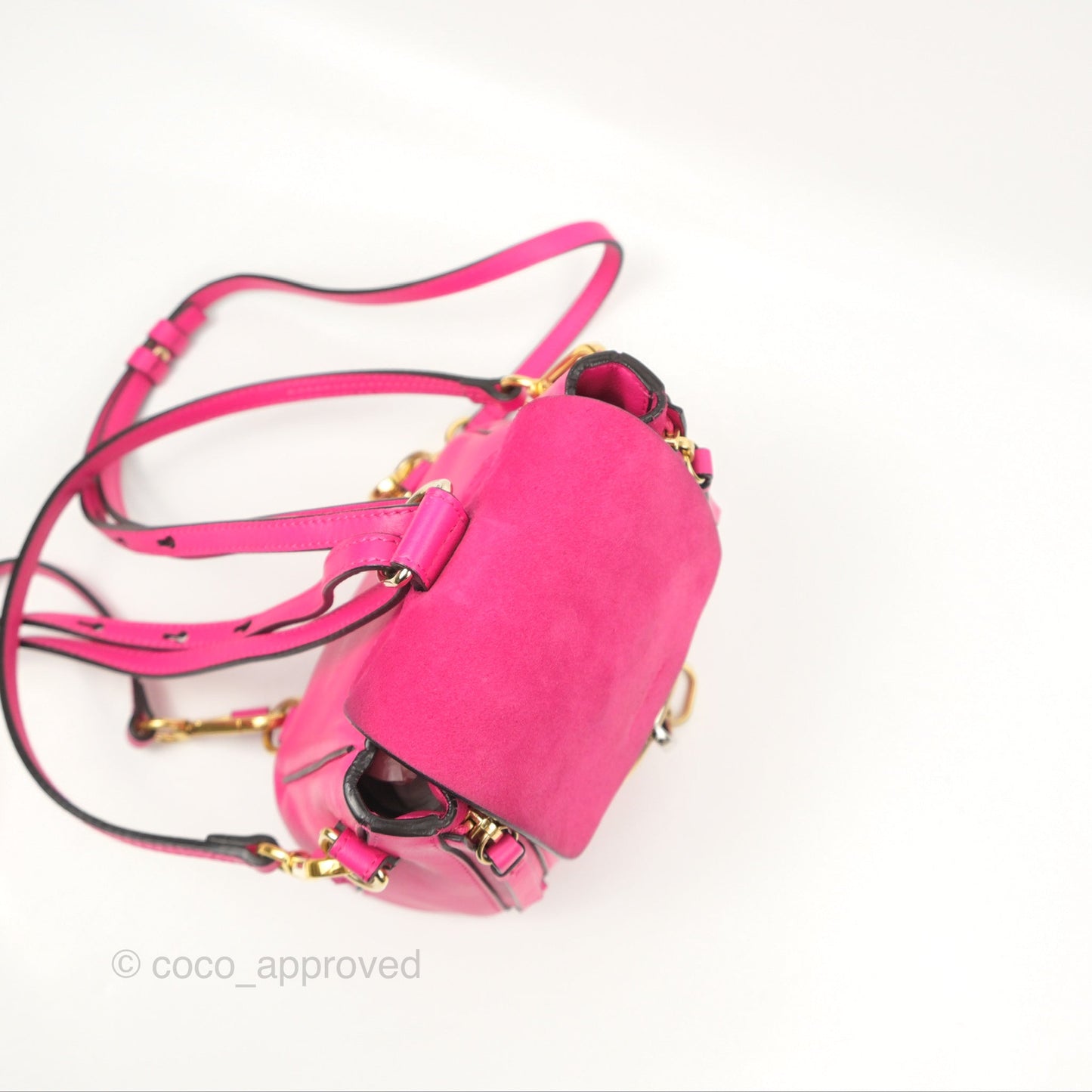 Chloé Mini Faye Backpack Hot Pink