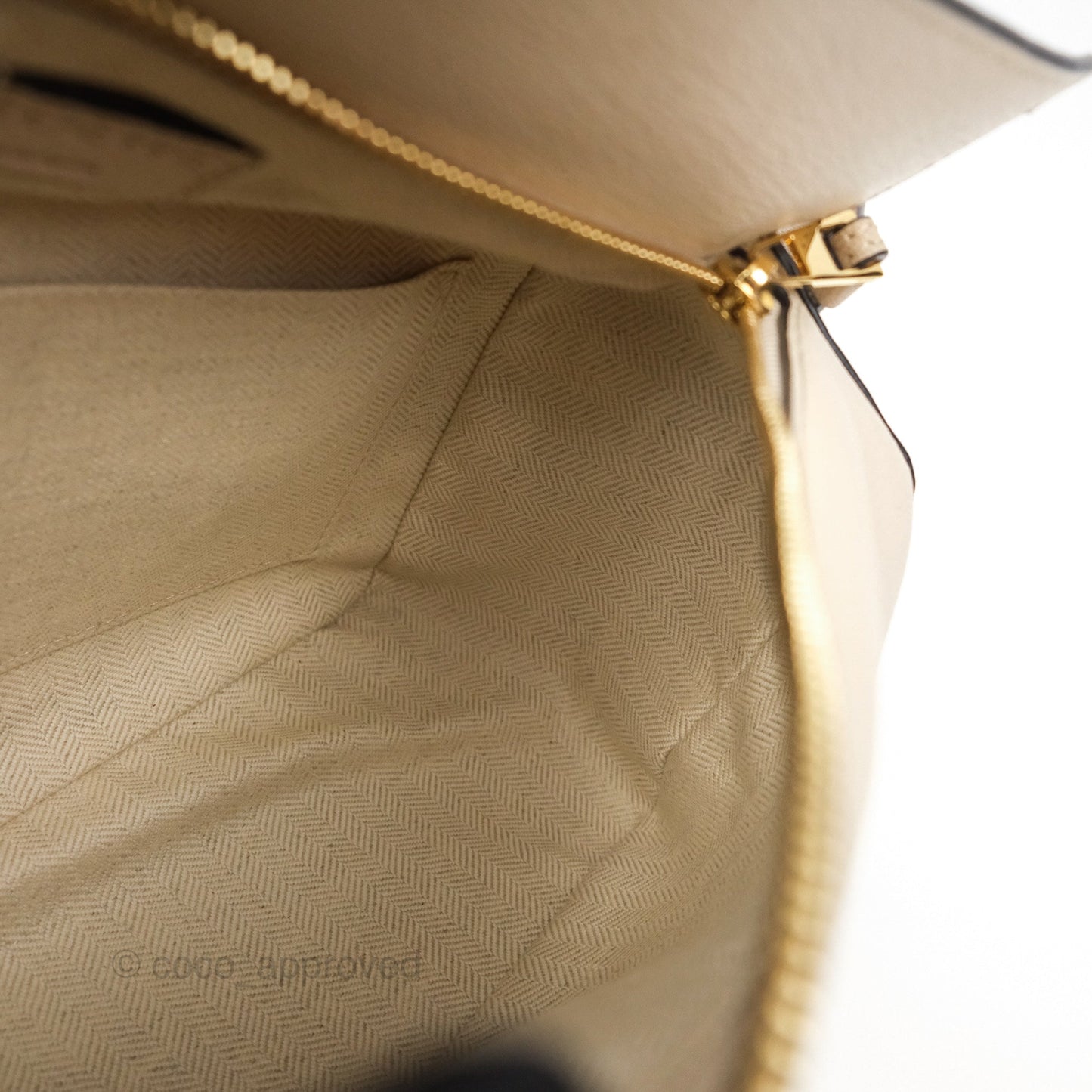 Loewe Small Puzzle Bag Beige Calfskin Gold Hardware