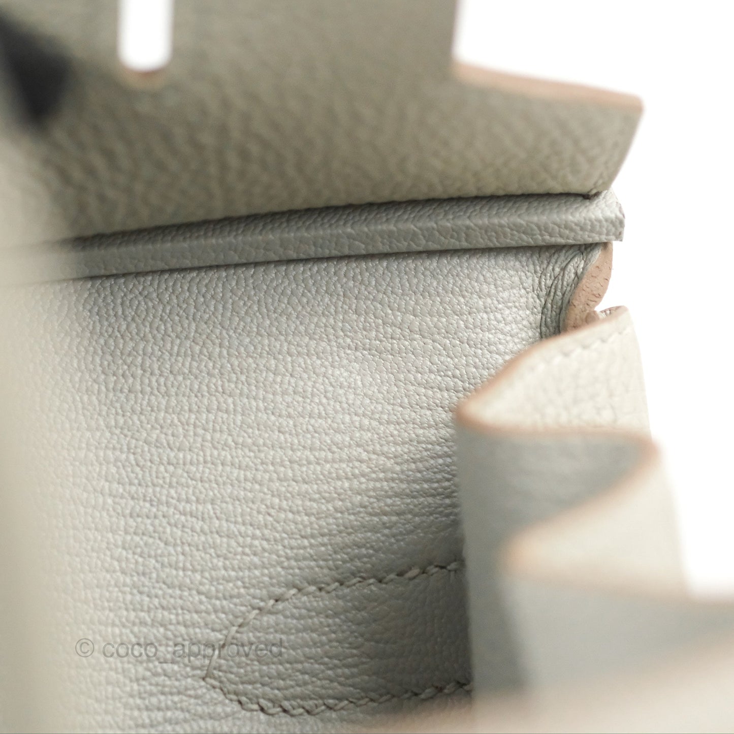 Hermes Birkin 30 Retourne Gris Perle 80 Togo Palladium Hardware
