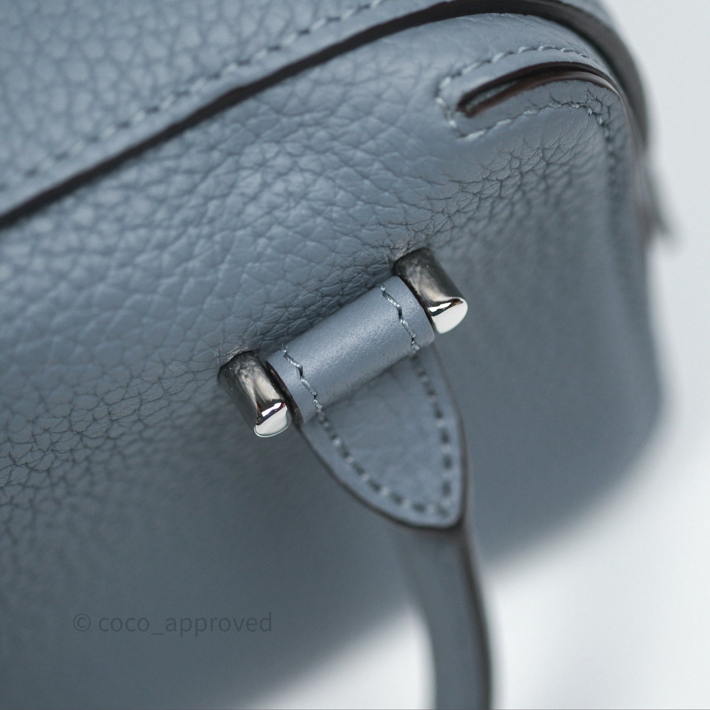 Delvaux Cool Box Nano Taurillon Soft Grained Calfskin Pacific Palladium Hardware