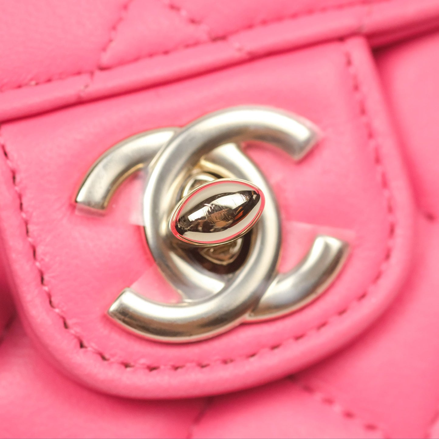 Chanel Small Heart Bag Pink Lambskin Gold Hardware 22S