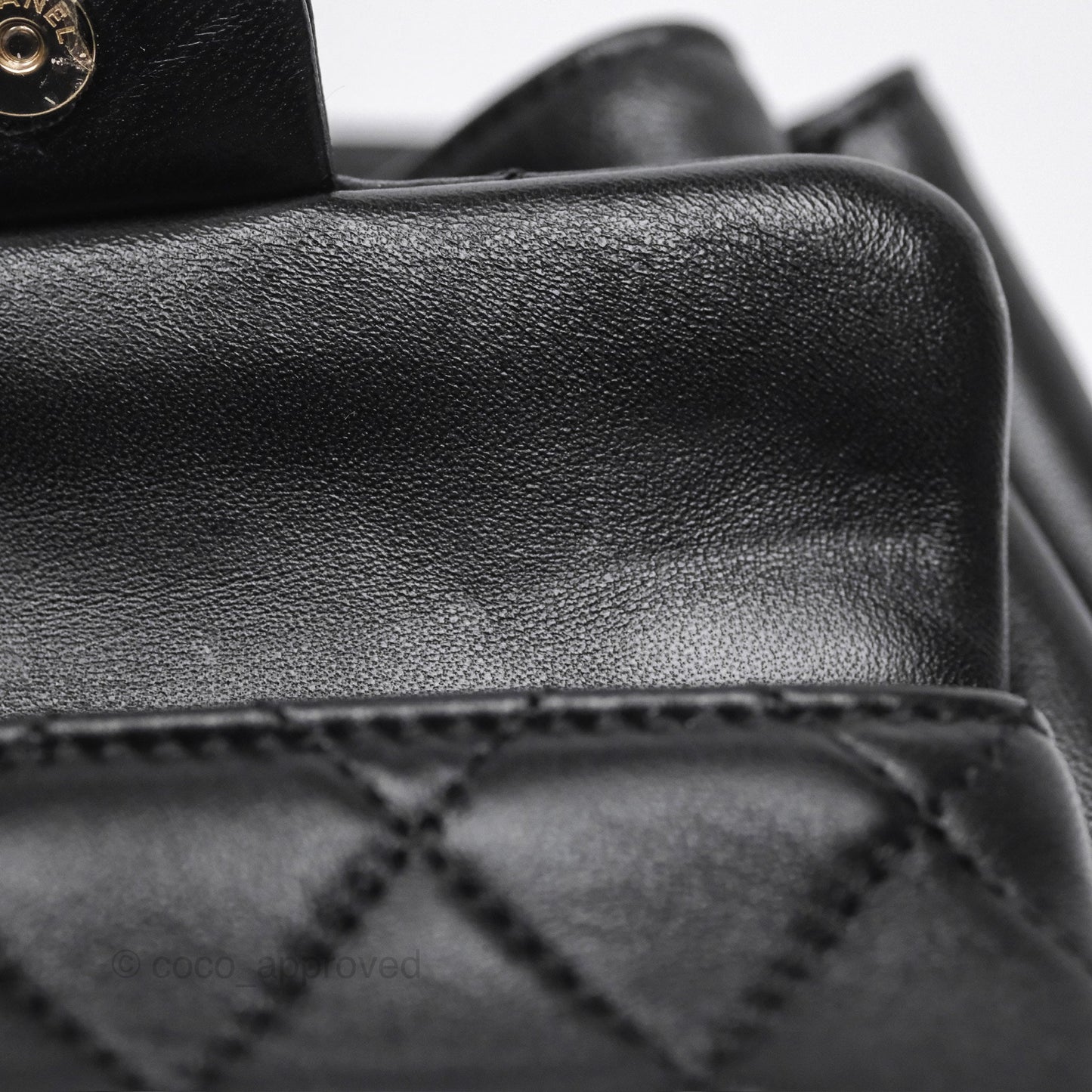 Chanel Small Duma Drawstring Backpack Black Lambskin Gold Hardware