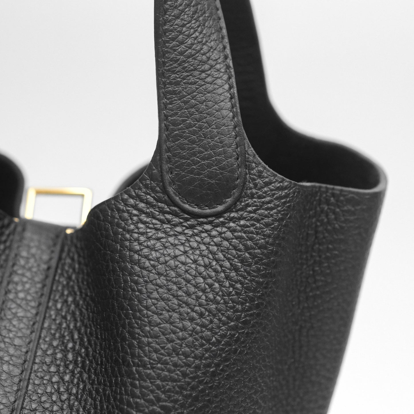 Hermès Picotin 18 Black Noir 89 Clemence Gold Hardware
