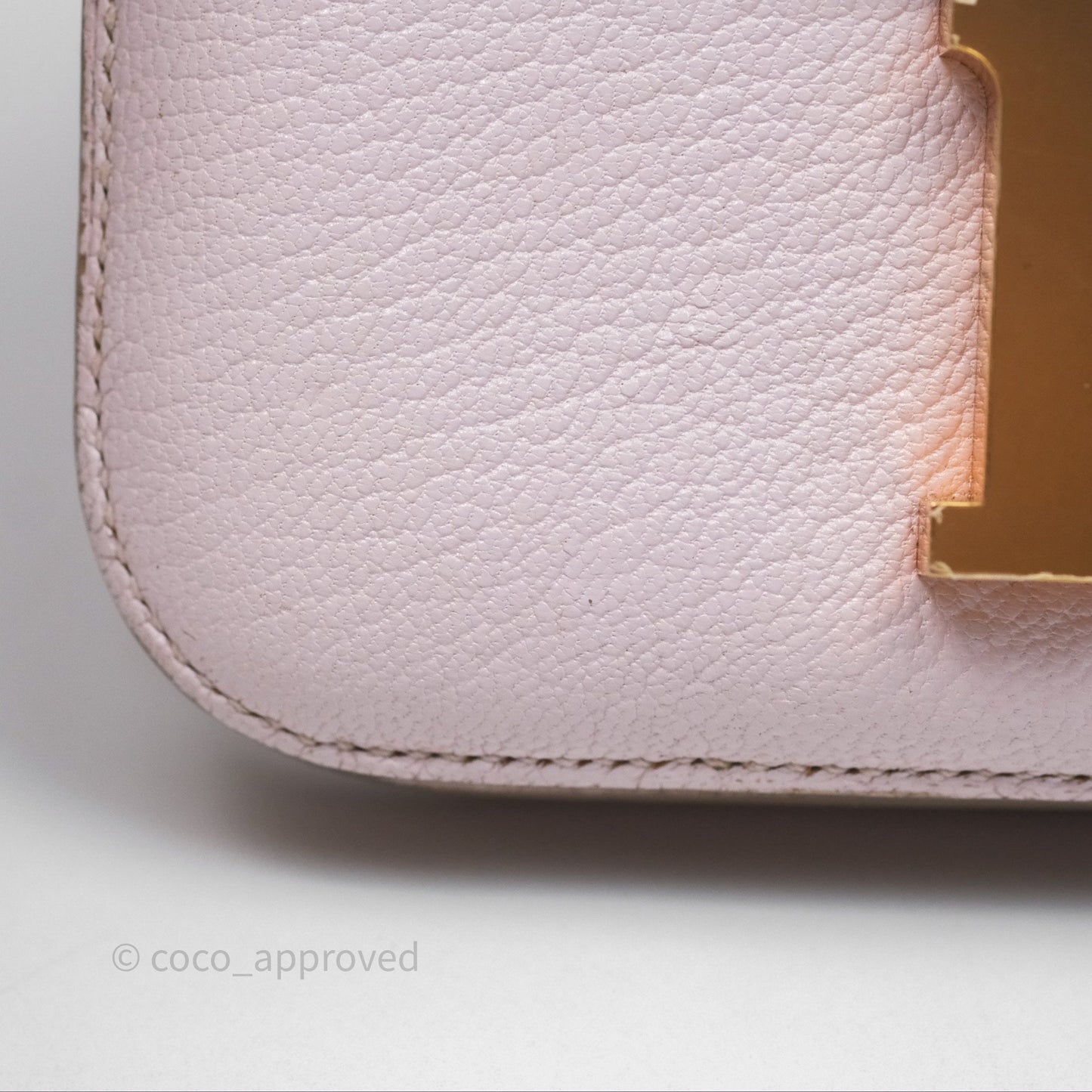 Hermès Constance Mini 18cm Mauve Pale Chevre Mysore Rose Gold Hardware