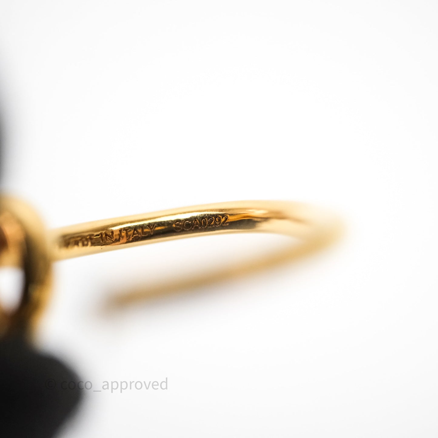 Celine Knot Hoop Earrings Gold Tone