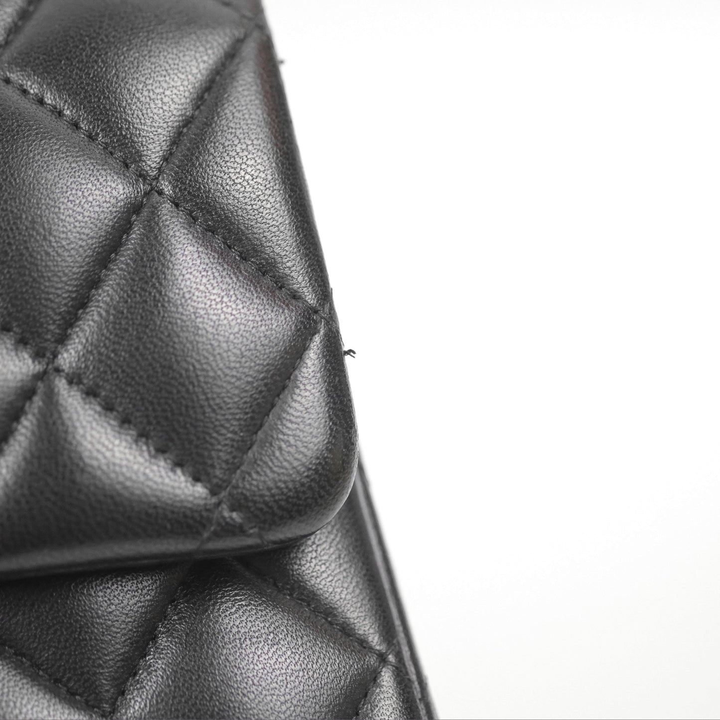Chanel Small Classic Quilted Flap Black Lambskin Silver Hardware