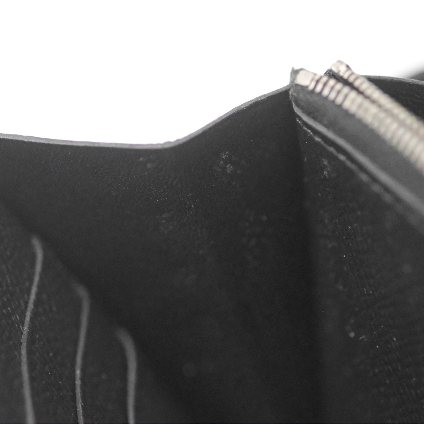 Hermès Kelly Wallet Black Noir 89 Epsom Palladium Hardware