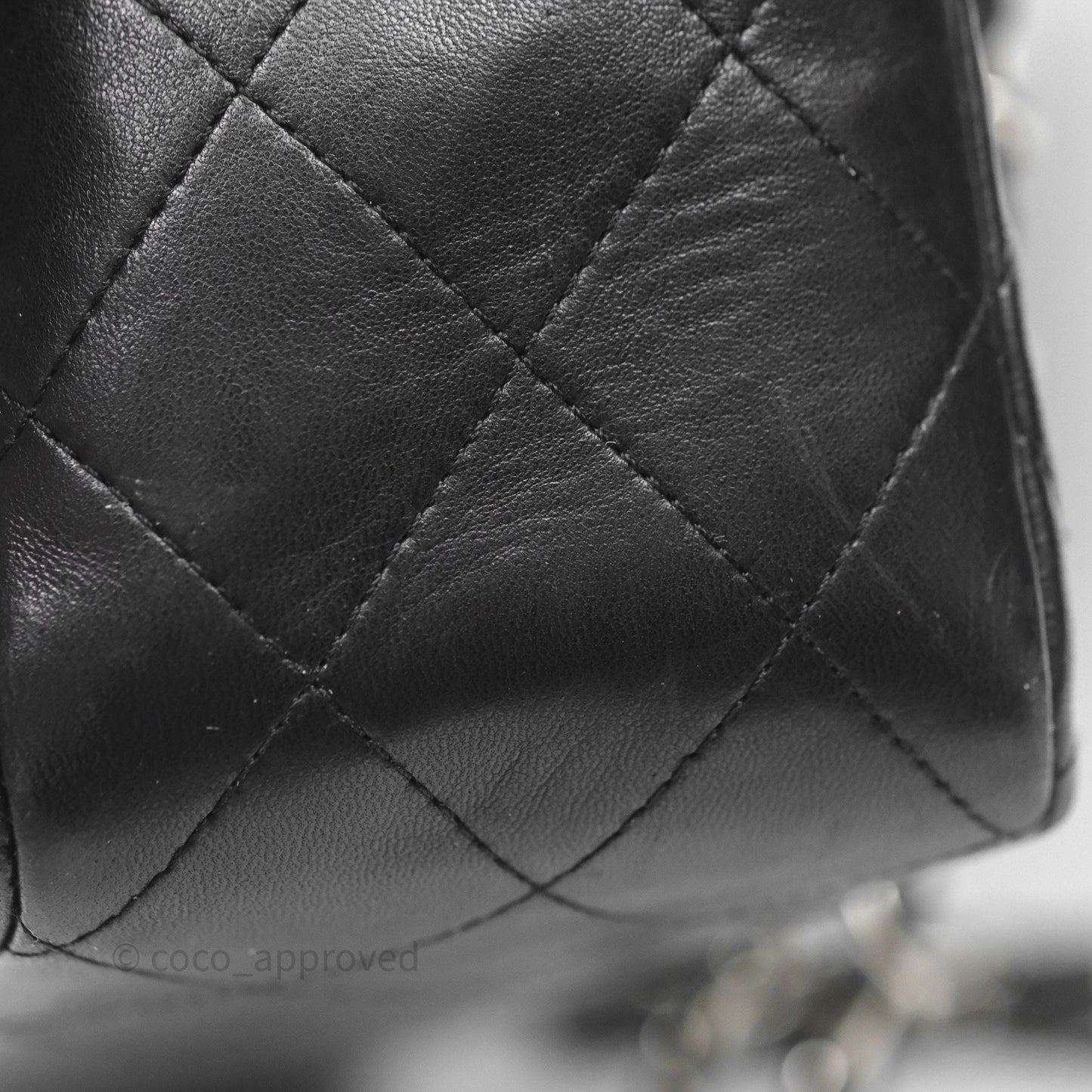Chanel Jumbo Single Flap Black Lambskin Silver Hardware