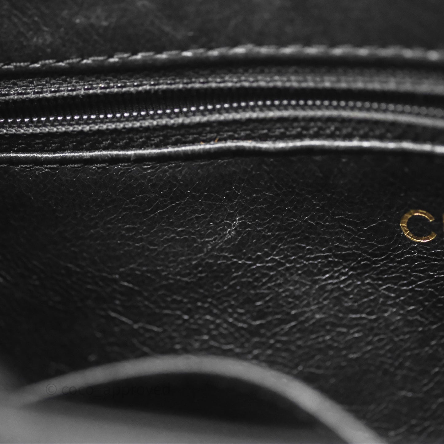 Chanel Vintage Quilted CC Tote Black Caviar Gold Hardware