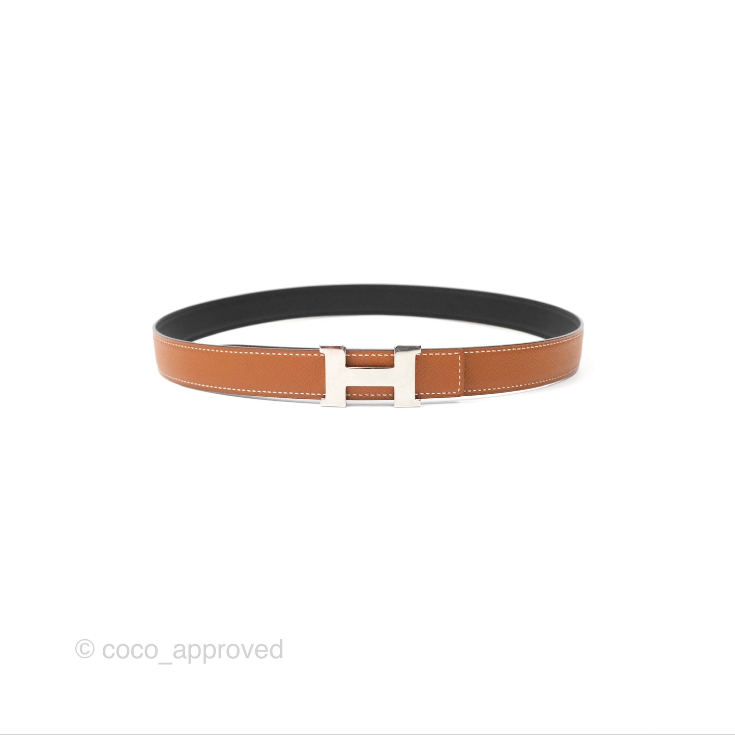 Hermès Constance Belt Buckle & Reversible Leather Strap Size 75