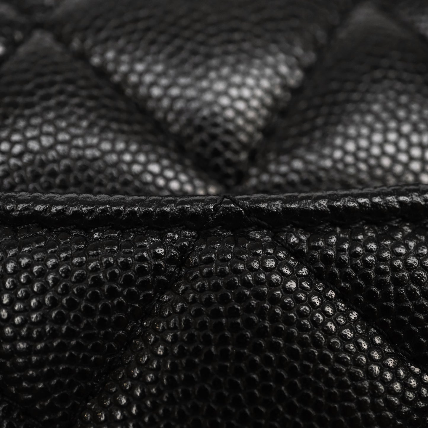 Chanel Clutch on Chain Black Caviar Gold Hardware 25A