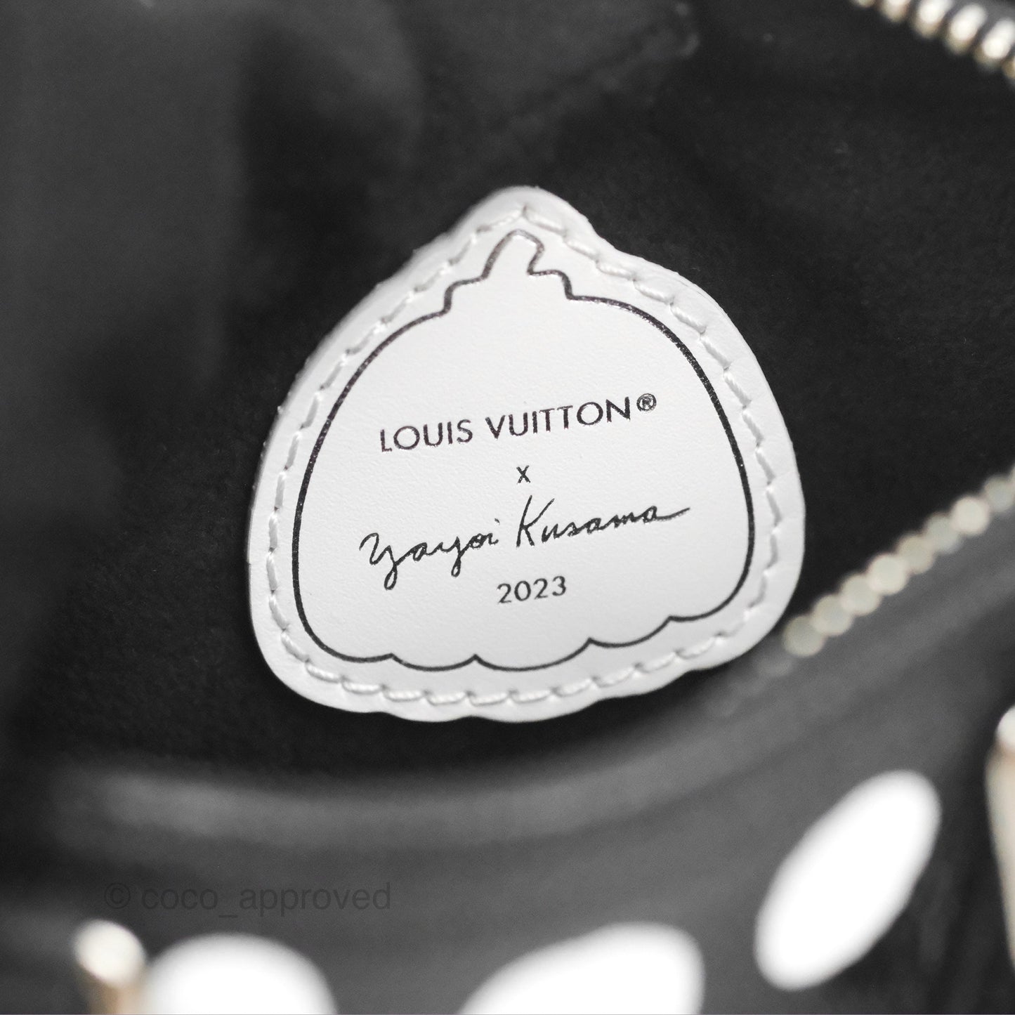 LV x Yayoi Kusama Nano Speedy Infinity Dots Black/White Silver Hardware