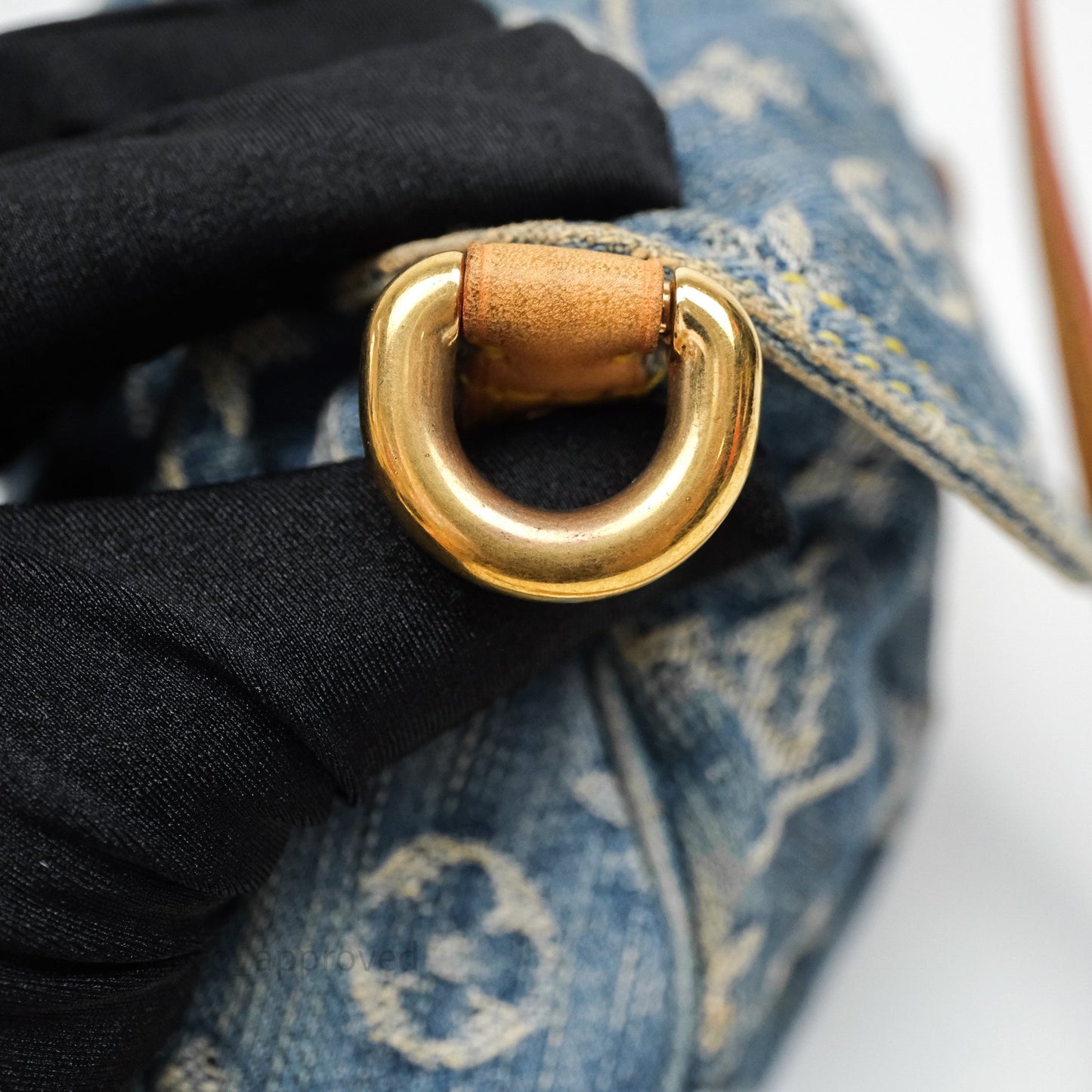 Louis Vuitton Mini Pleaty bag Denim Monogram Gold Hardware