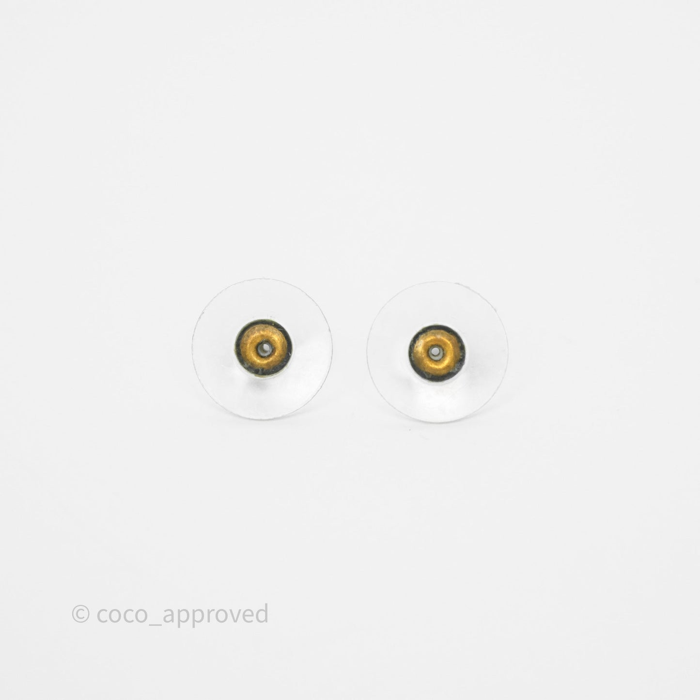 Chanel CC Sphere Earrings Gold Tone 21S
