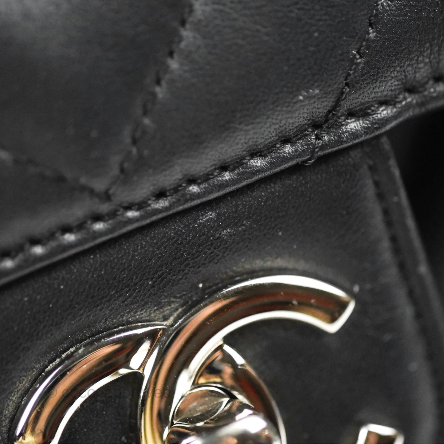 Chanel Medium Chevron Urban Spirit Backpack Black Calfskin Silver Hardware