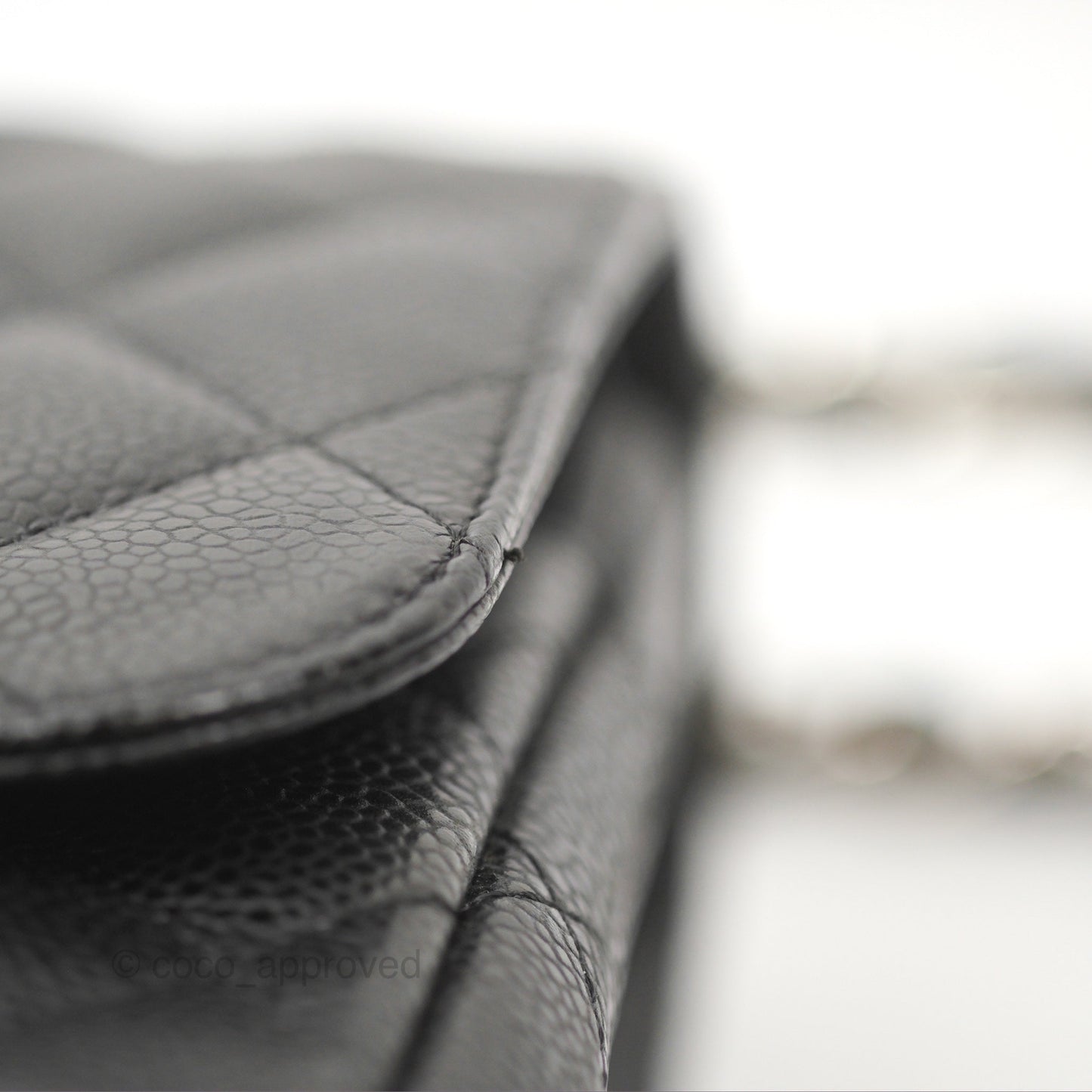 Chanel Jumbo Double Flap Black Caviar Silver Hardware⁣⁣