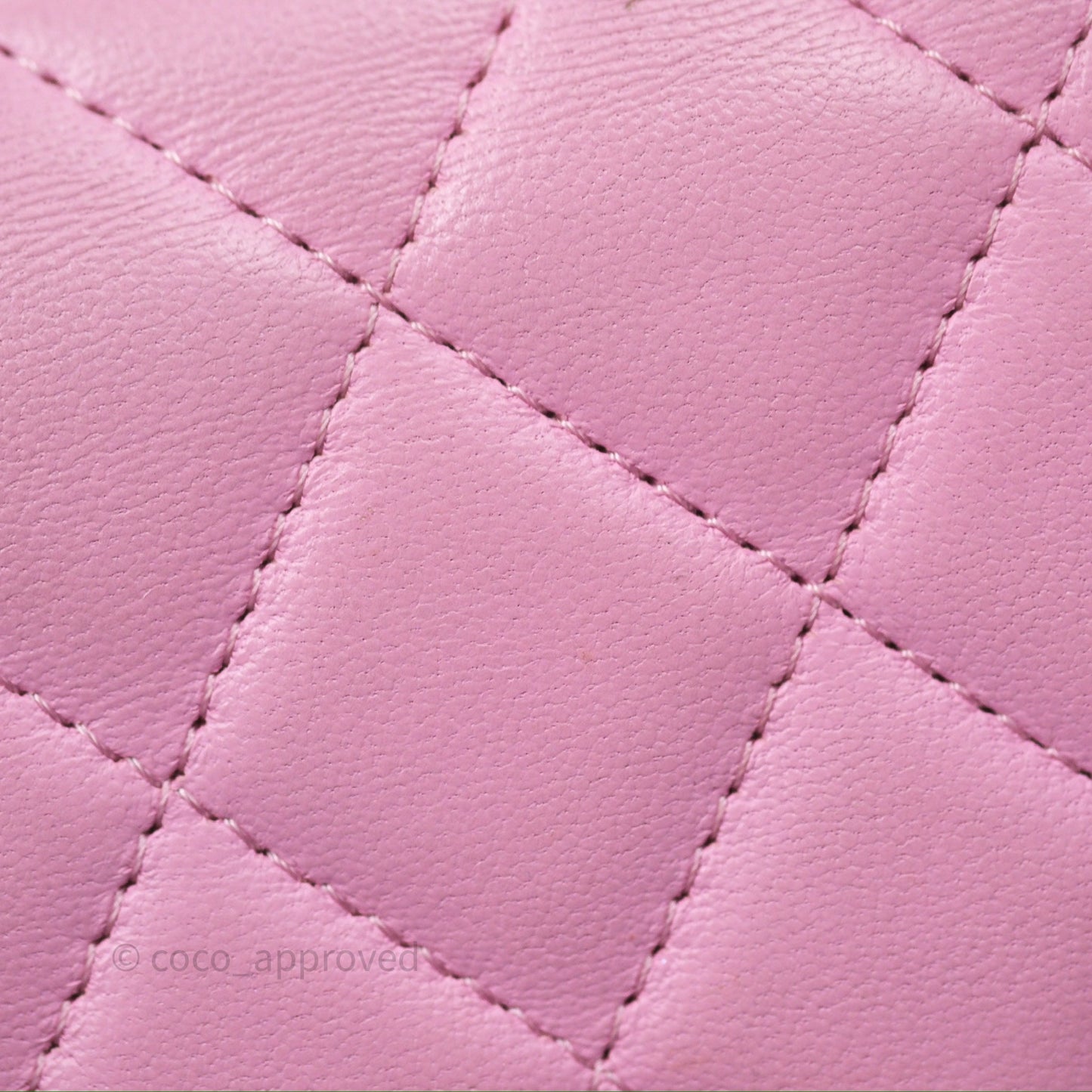 Chanel Mini Handle Clutch With Chain Pink/ Mint Lambskin Gold Hardware 23P