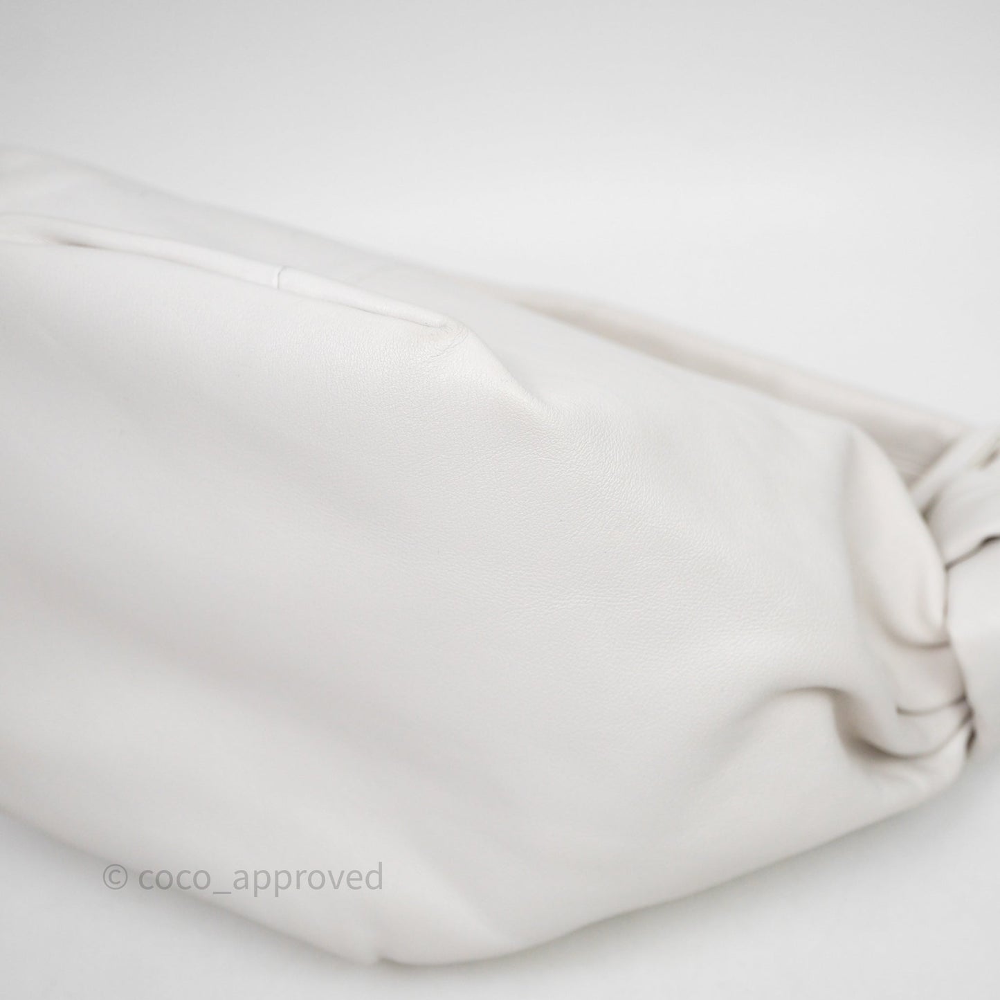 Bottega Veneta Double Knot Leather White Bag