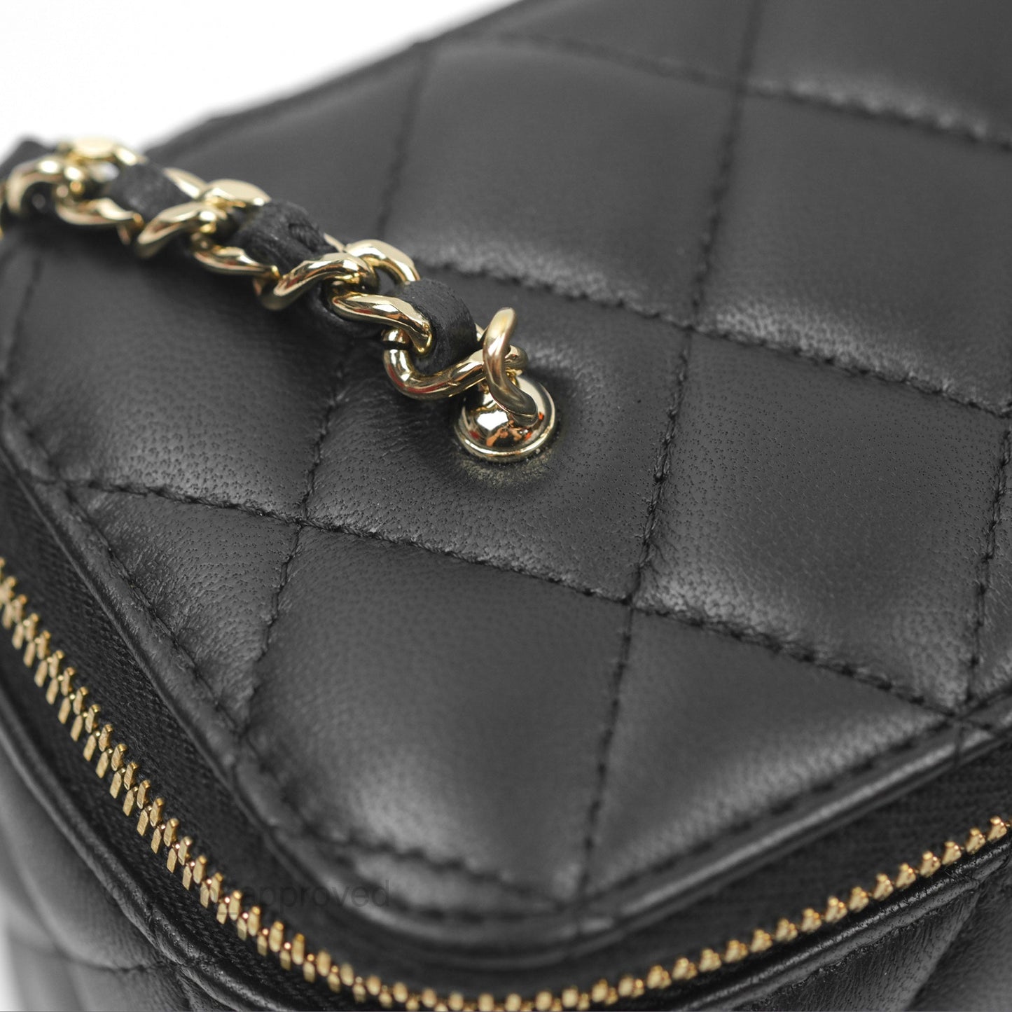 Chanel Ball Crush Vanity with Chain Black Lambskin Gold Hardware